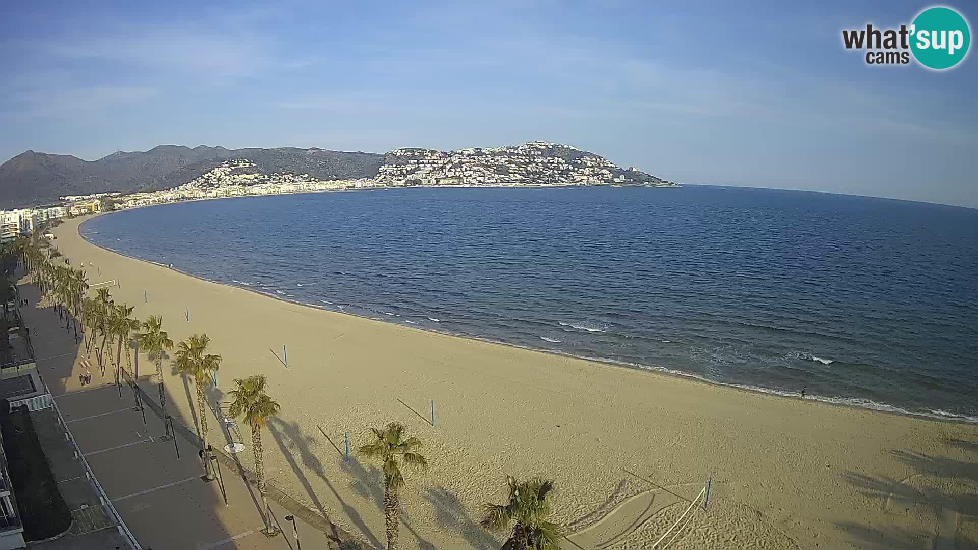 LIVEcam Roses plage Costa Brava – Hotel Montecarlo webcam Espagne