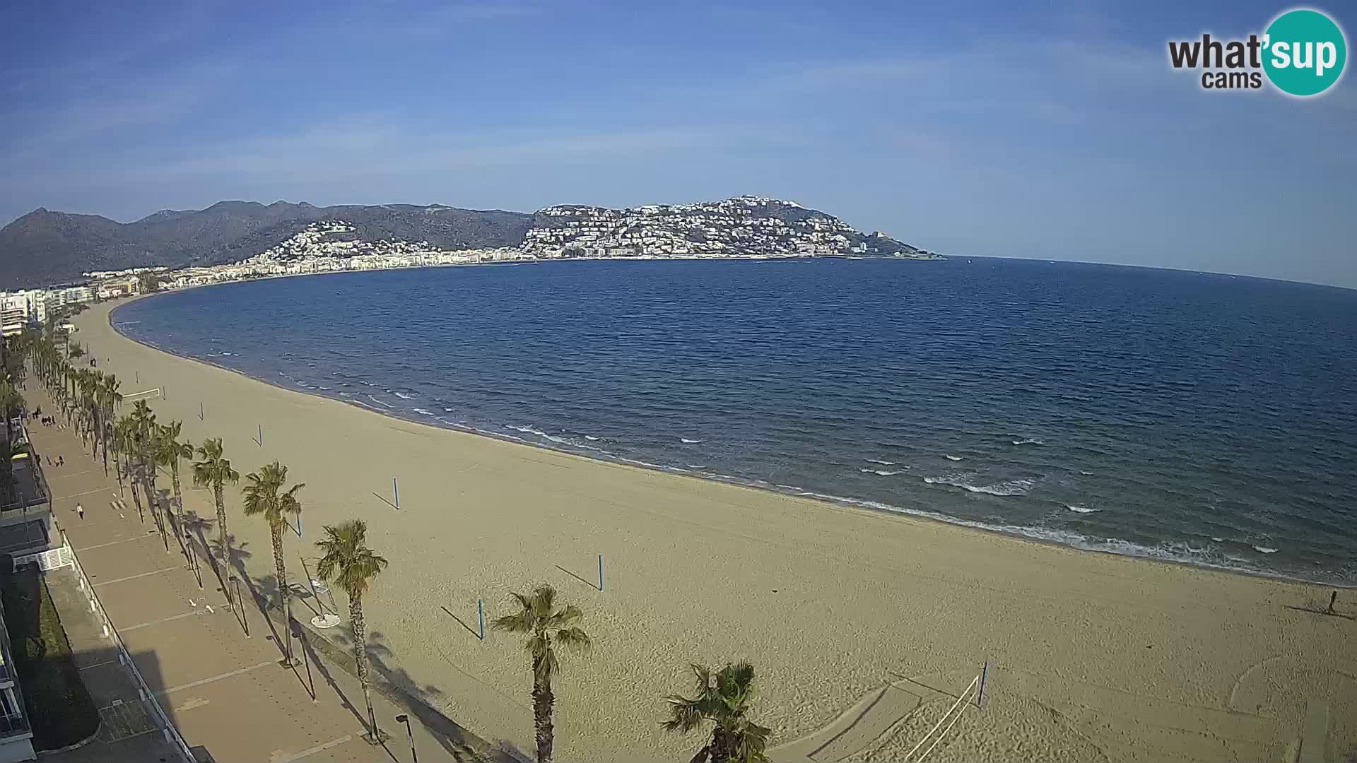 LIVEcam Roses plage Costa Brava – Hotel Montecarlo webcam Espagne