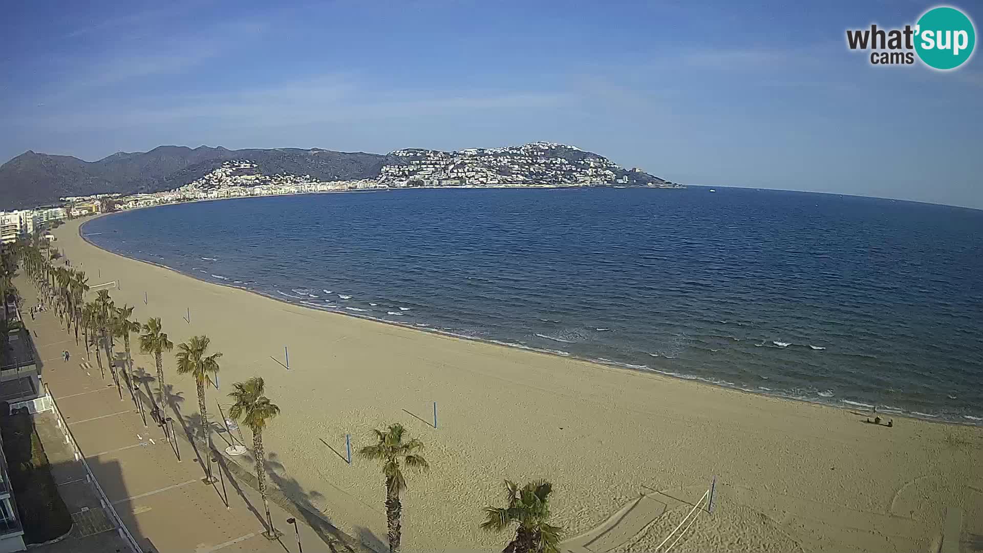 LIVEcam Roses plage Costa Brava – Hotel Montecarlo webcam Espagne