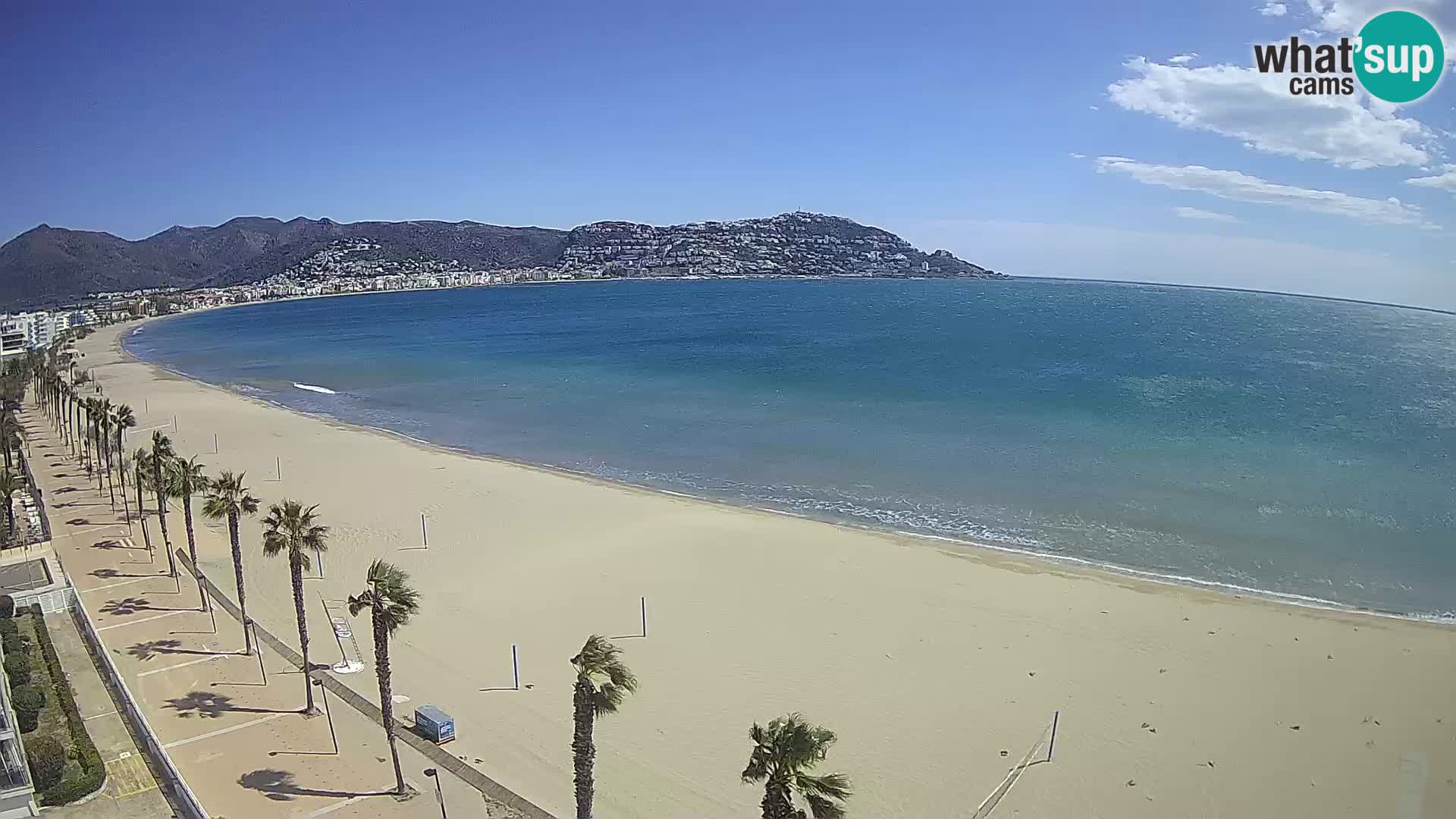 LIVEcam Roses plage Costa Brava – Hotel Montecarlo webcam Espagne