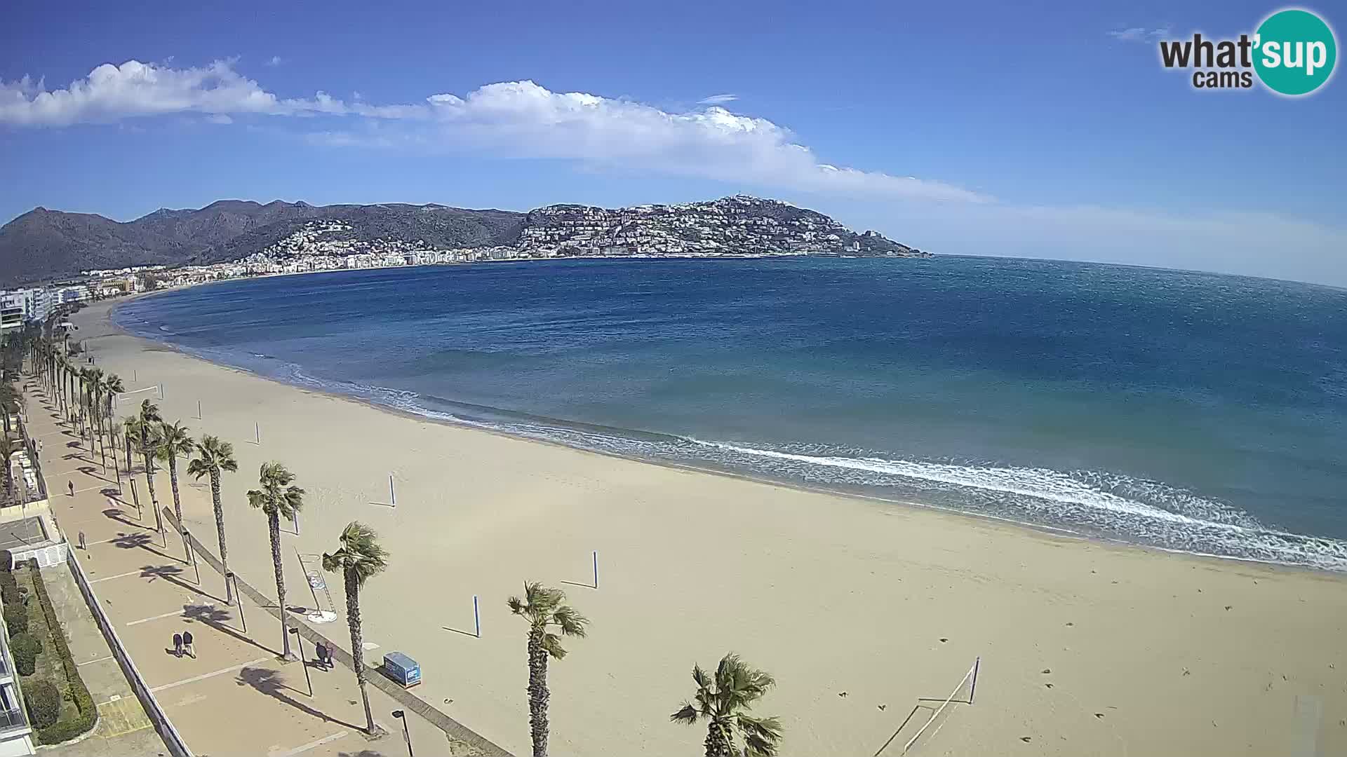 LIVEcam Roses plage Costa Brava – Hotel Montecarlo webcam Espagne