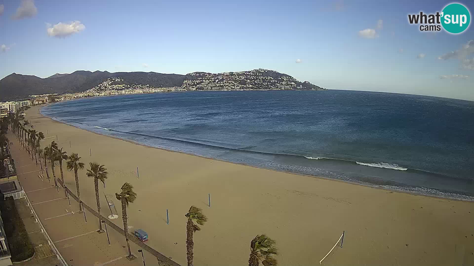 LIVEcam Roses plage Costa Brava – Hotel Montecarlo webcam Espagne