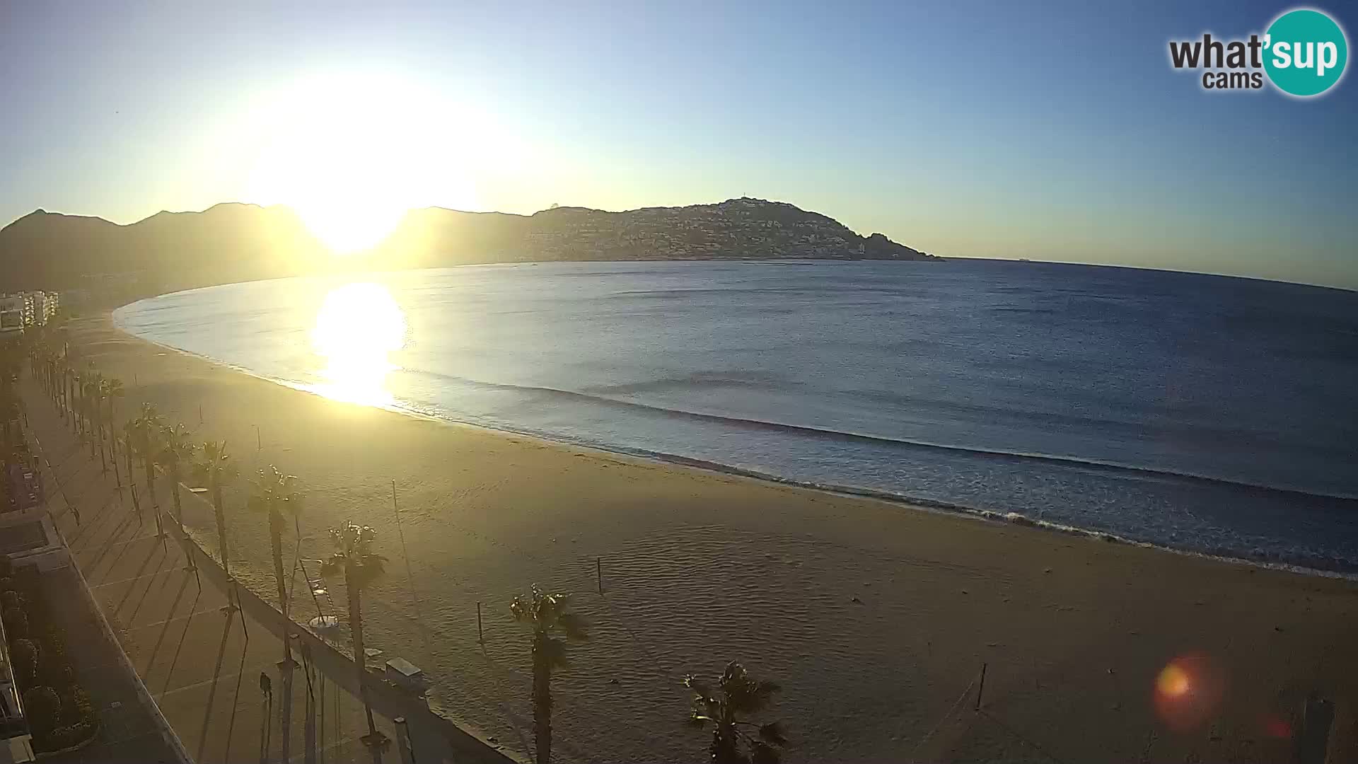 Webcam Costa Brava Roses Strand – Montecarlo Hotel livecam Spanien