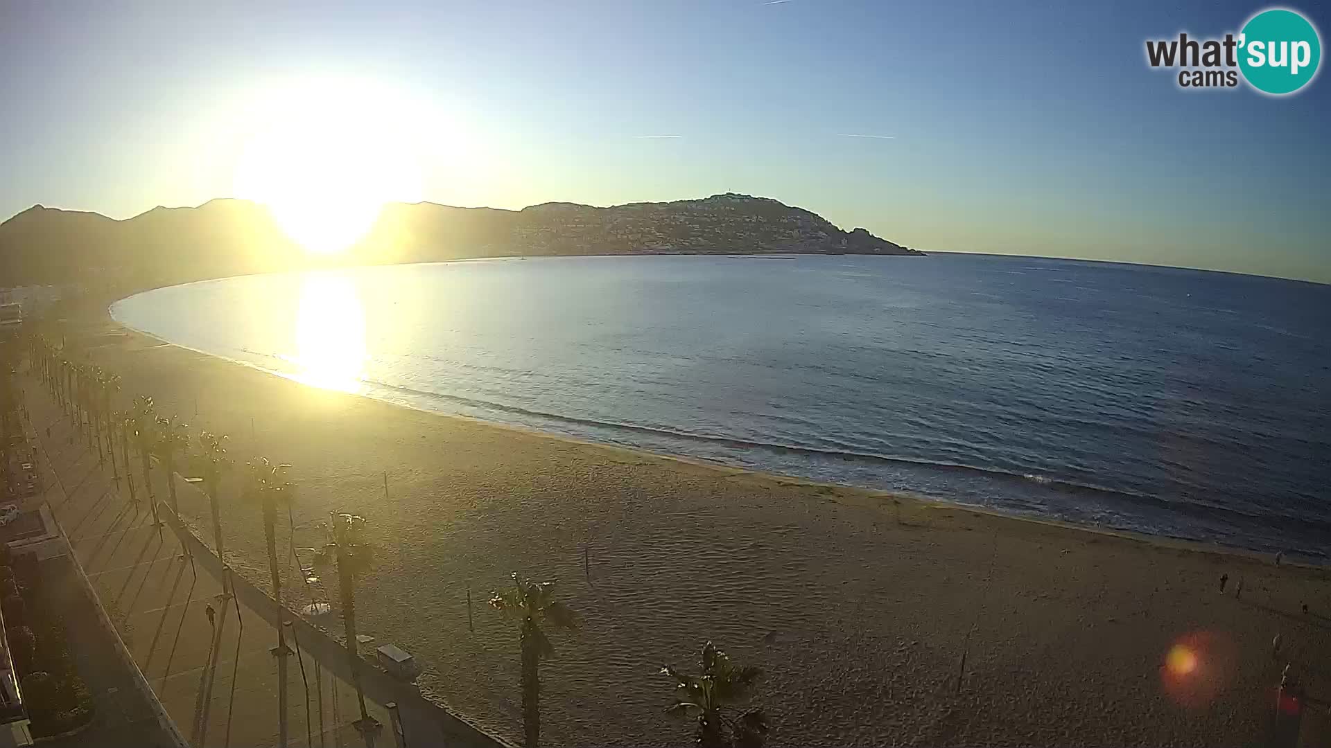 LIVEcam Roses plage Costa Brava – Hotel Montecarlo webcam Espagne