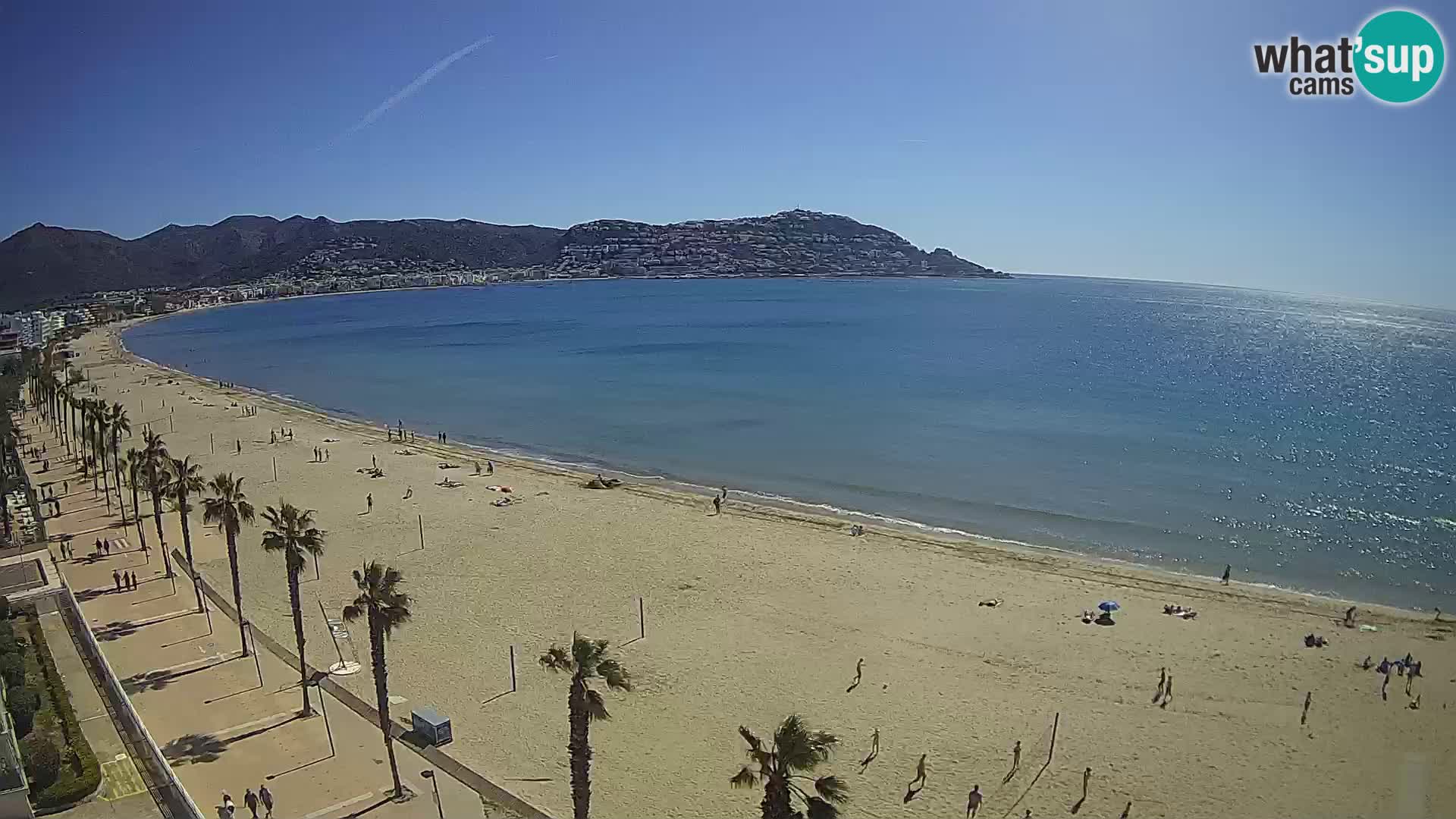 LIVEcam Roses plage Costa Brava – Hotel Montecarlo webcam Espagne