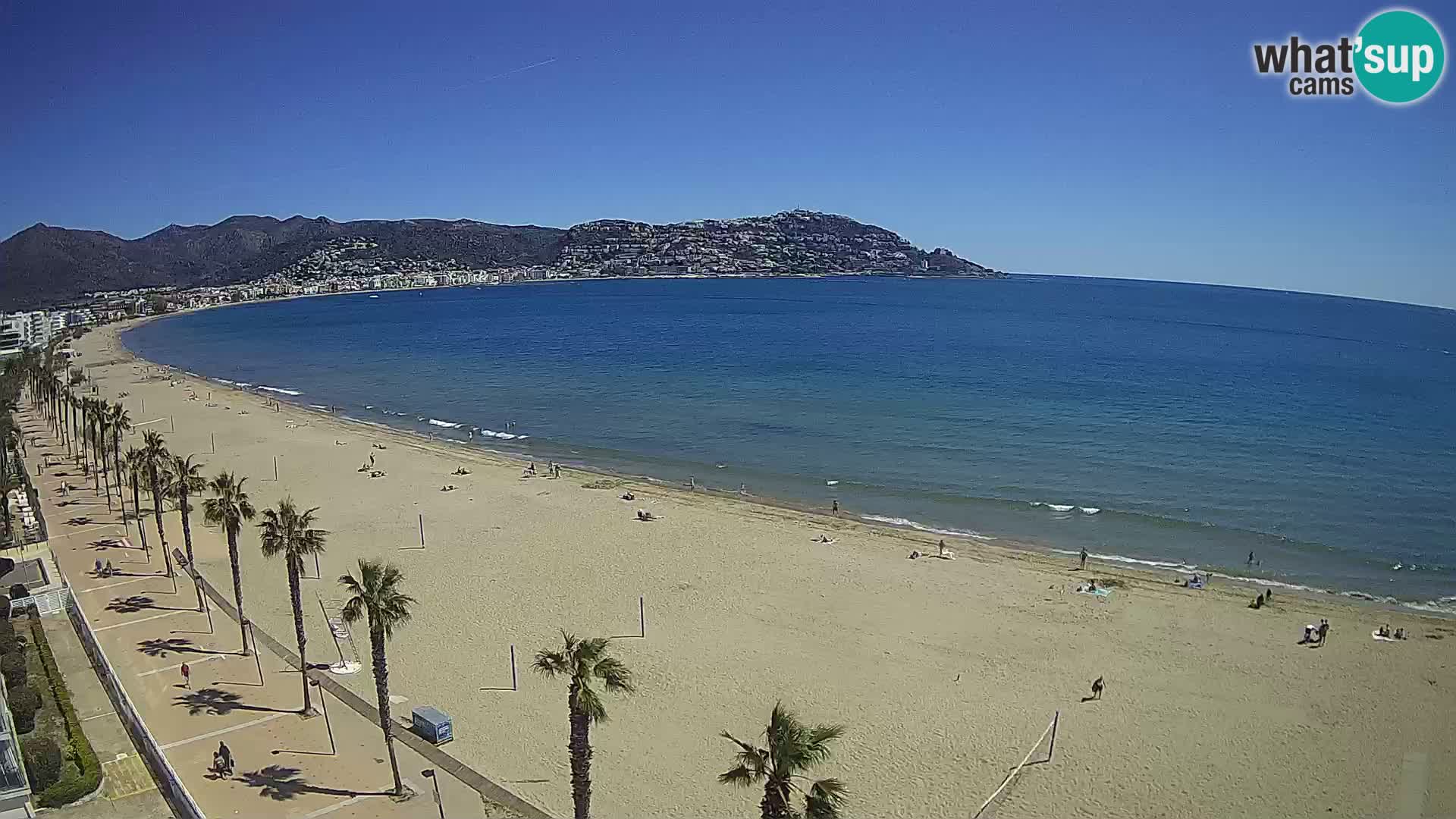 LIVEcam Roses plage Costa Brava – Hotel Montecarlo webcam Espagne