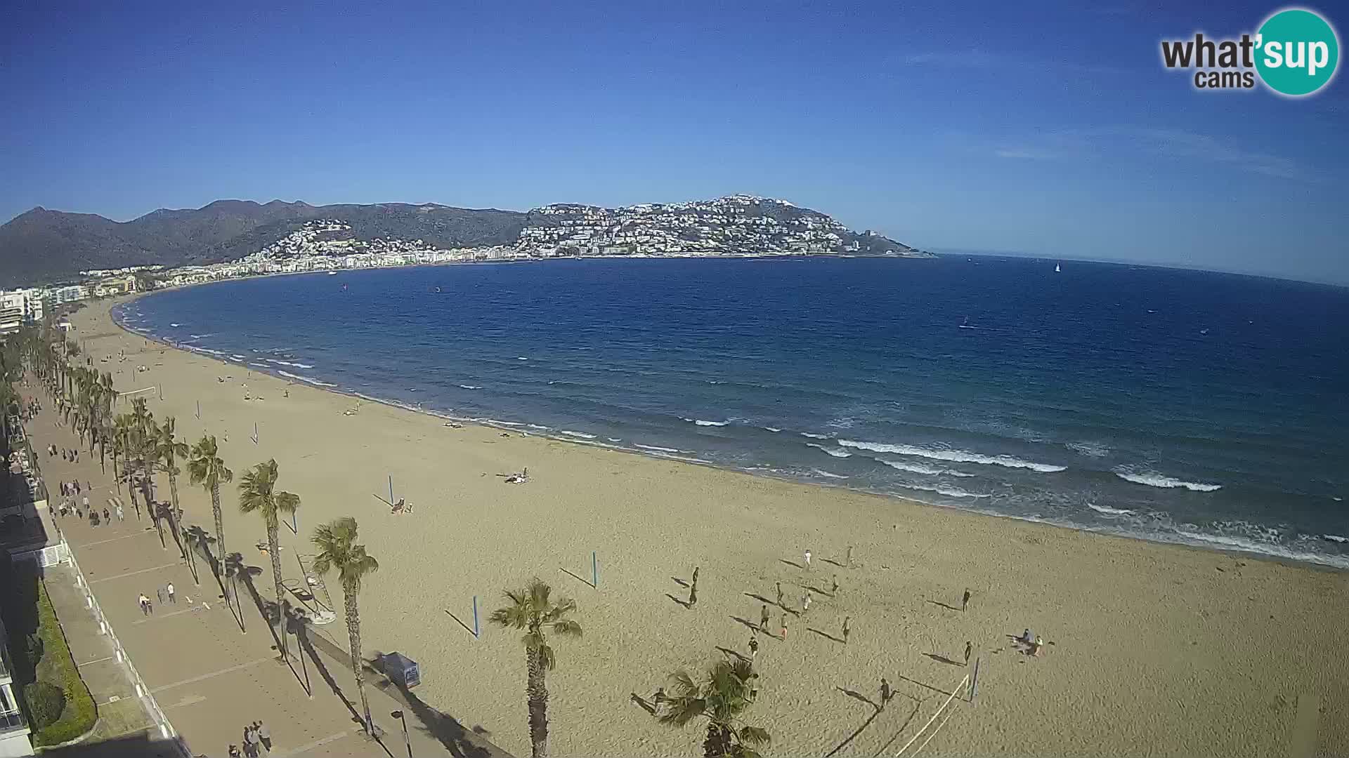 LIVEcam Roses plage Costa Brava – Hotel Montecarlo webcam Espagne
