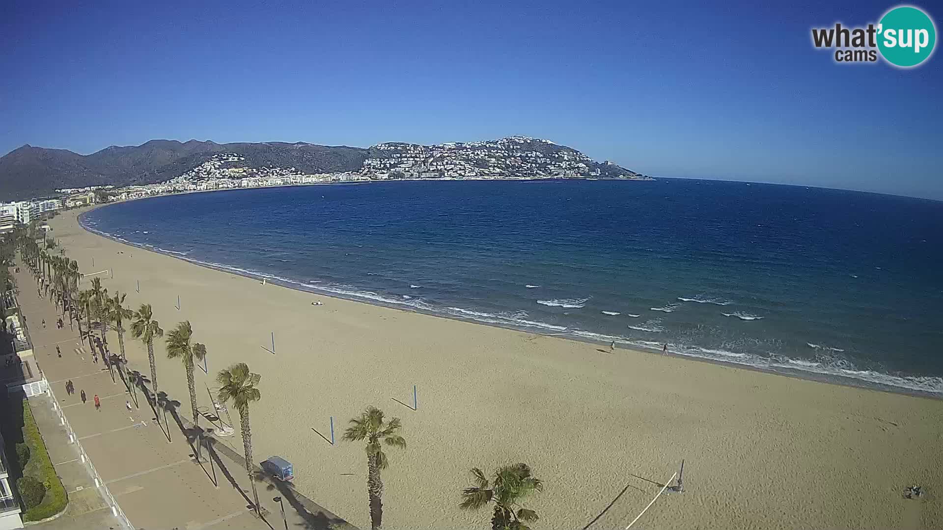 Webcam Costa Brava Roses Strand – Montecarlo Hotel livecam Spanien