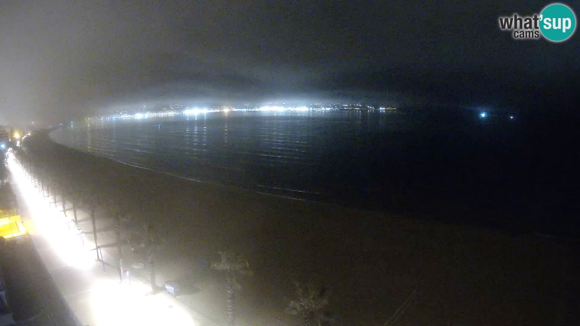 Live Roses Webcam Costa Brava beach view from MonteCarlo Hotel