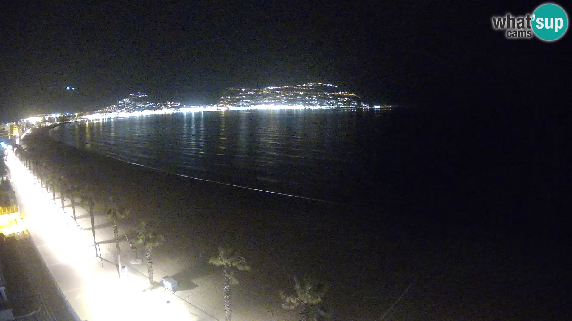 Live Roses Webcam Costa Brava beach view from MonteCarlo Hotel