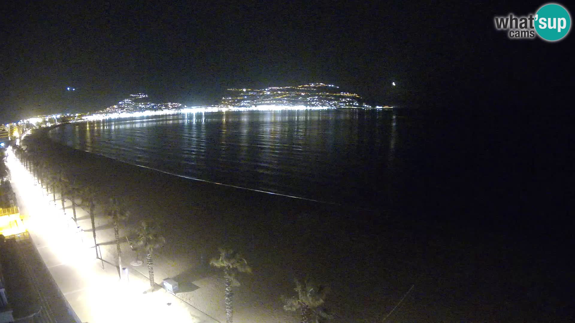 Live Roses Webcam Costa Brava beach view from MonteCarlo Hotel
