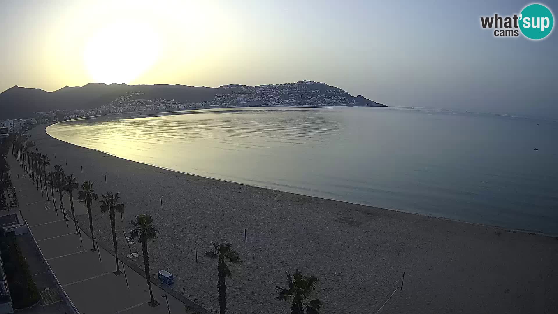 LIVEcam Roses plage Costa Brava – Hotel Montecarlo webcam Espagne