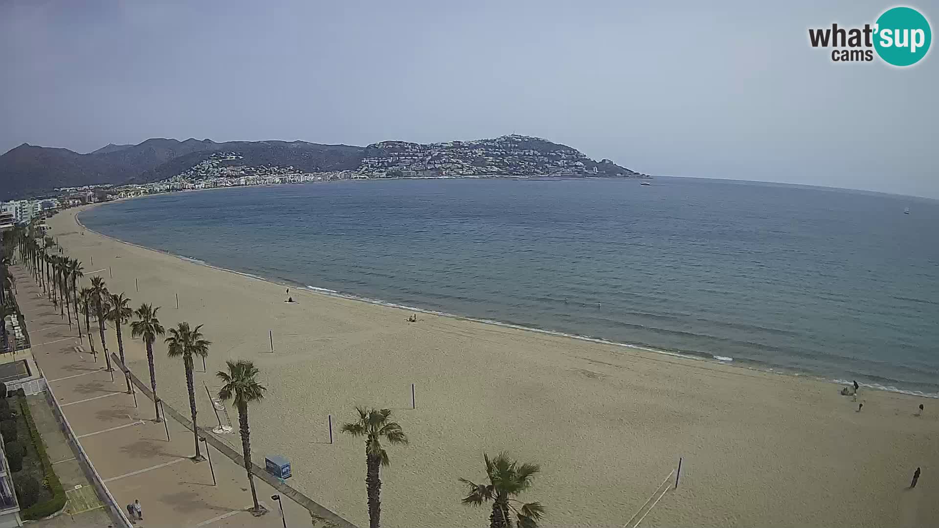 LIVEcam Roses plage Costa Brava – Hotel Montecarlo webcam Espagne