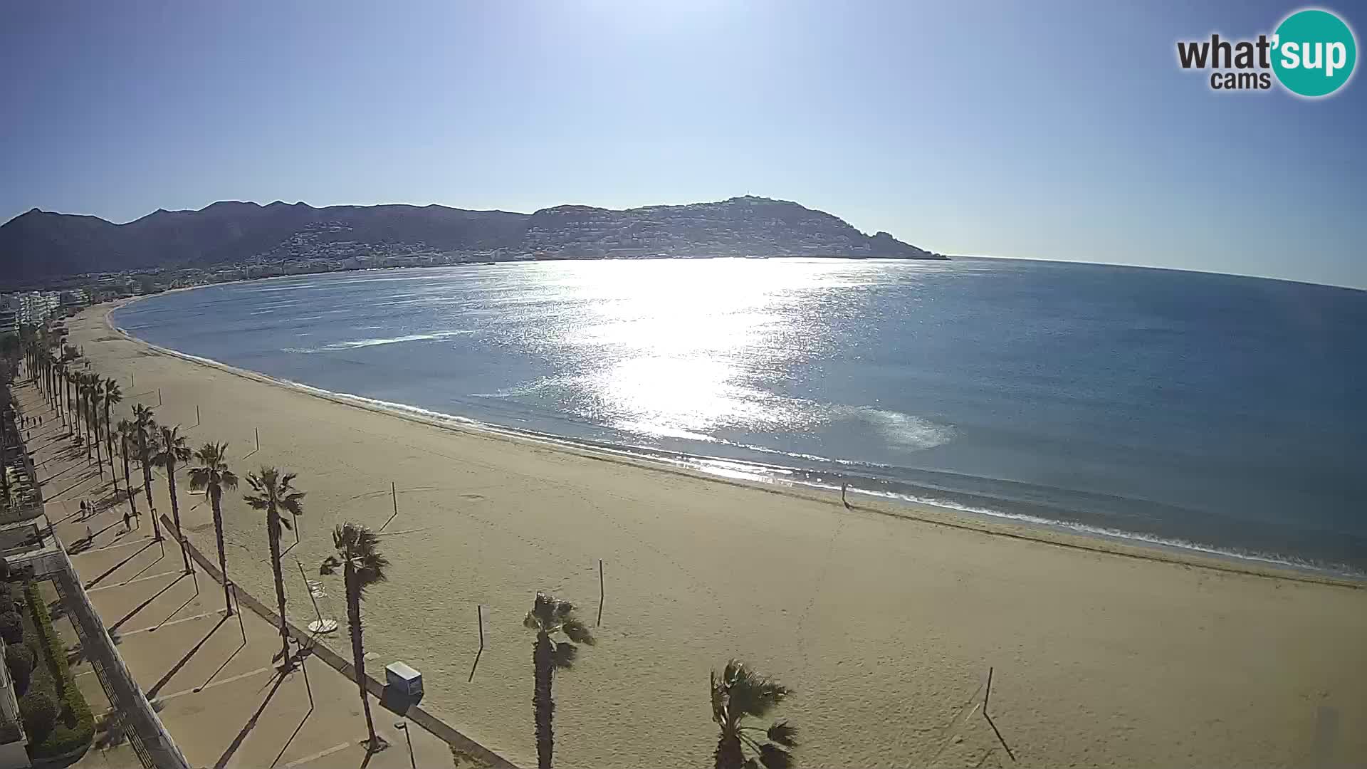 LIVEcam Roses plage Costa Brava – Hotel Montecarlo webcam Espagne