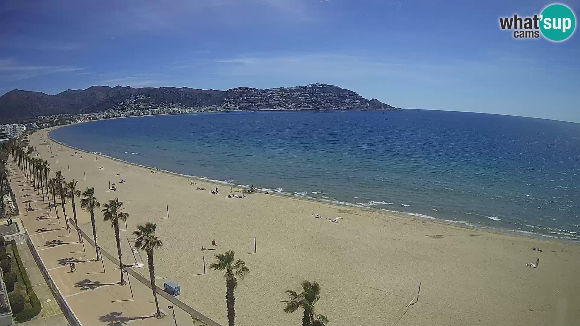 LIVEcam Roses plage Costa Brava – Hotel Montecarlo webcam Espagne