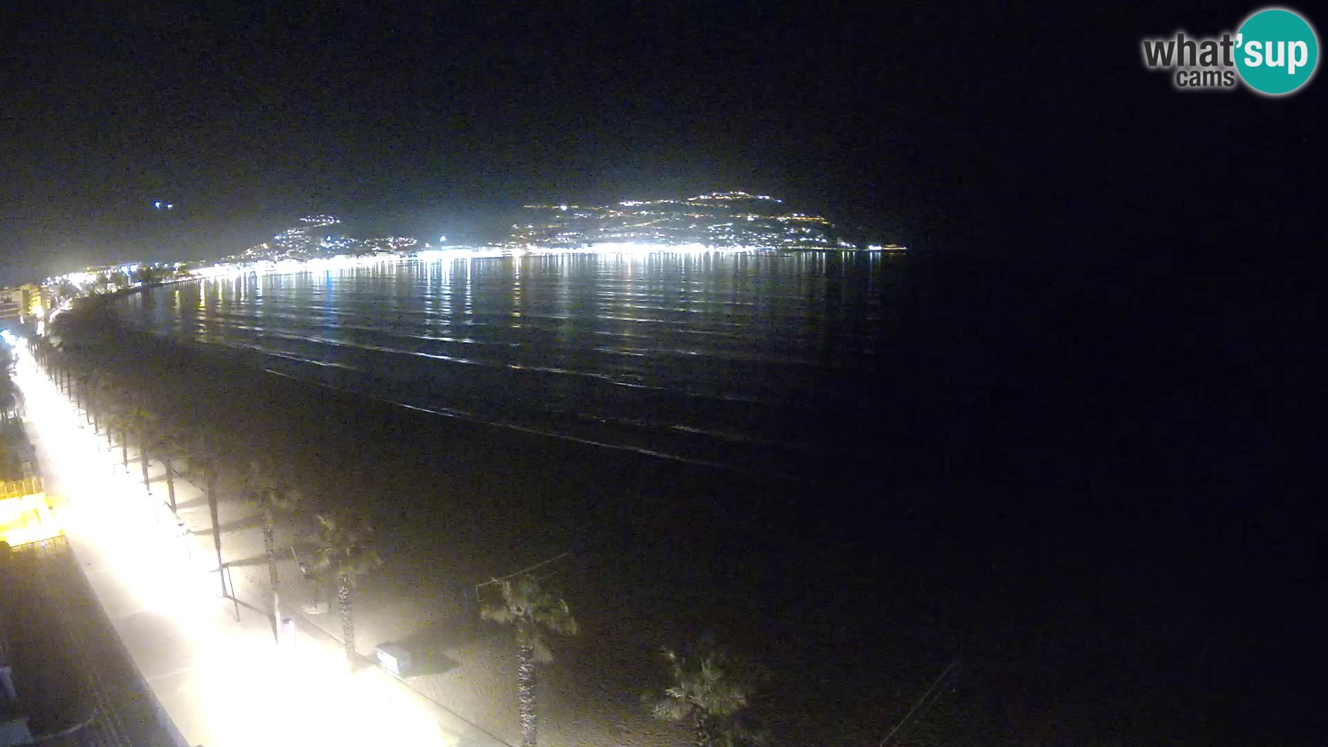 Live Roses Webcam Costa Brava beach view from MonteCarlo Hotel