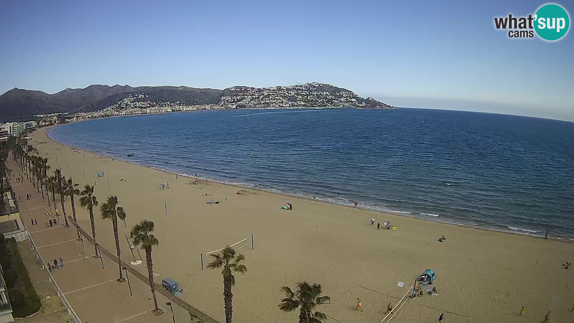 LIVEcam Roses plage Costa Brava – Hotel Montecarlo webcam Espagne