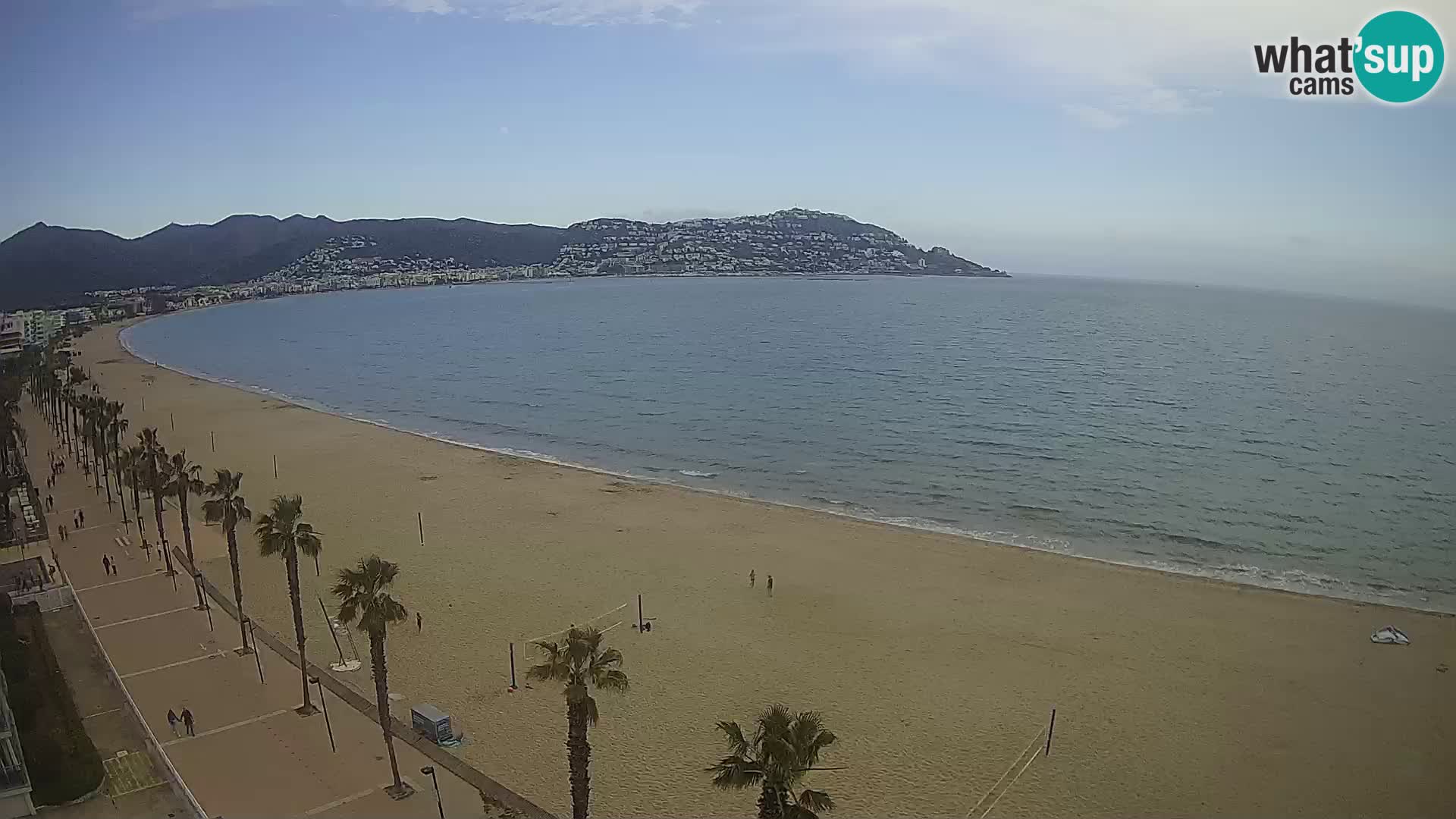 LIVEcam Roses plage Costa Brava – Hotel Montecarlo webcam Espagne