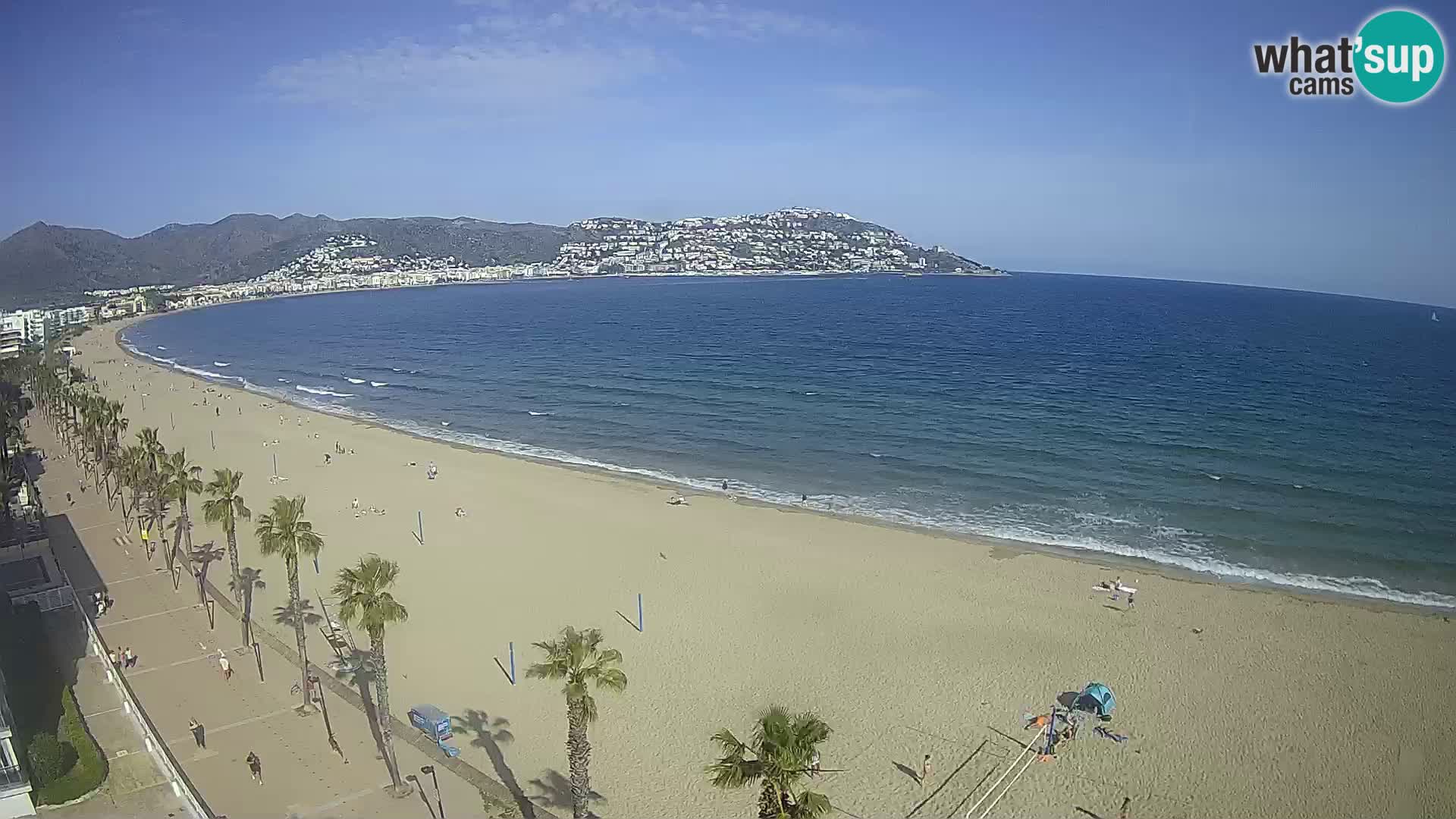 LIVEcam Roses plage Costa Brava – Hotel Montecarlo webcam Espagne