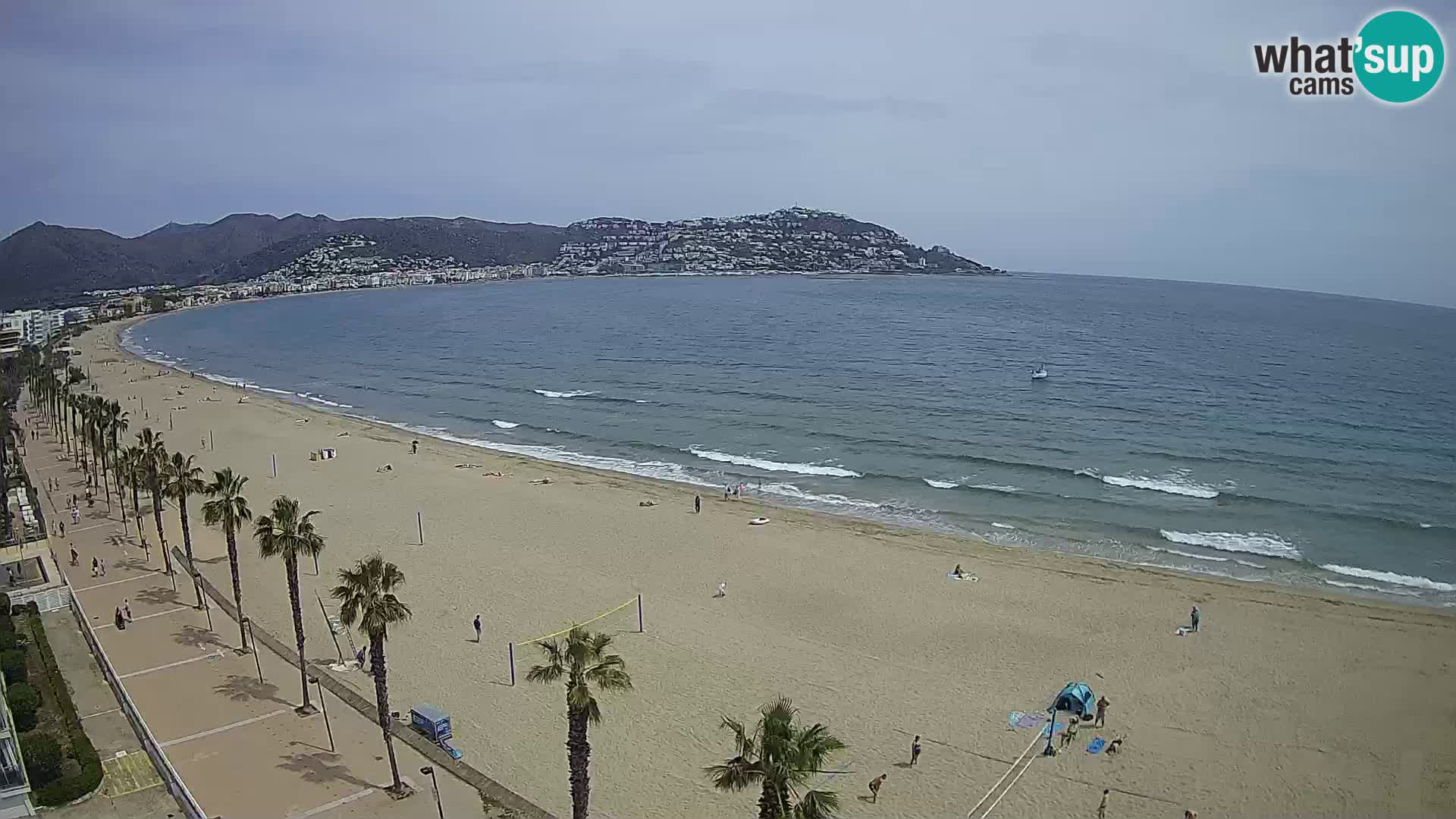 LIVEcam Roses plage Costa Brava – Hotel Montecarlo webcam Espagne