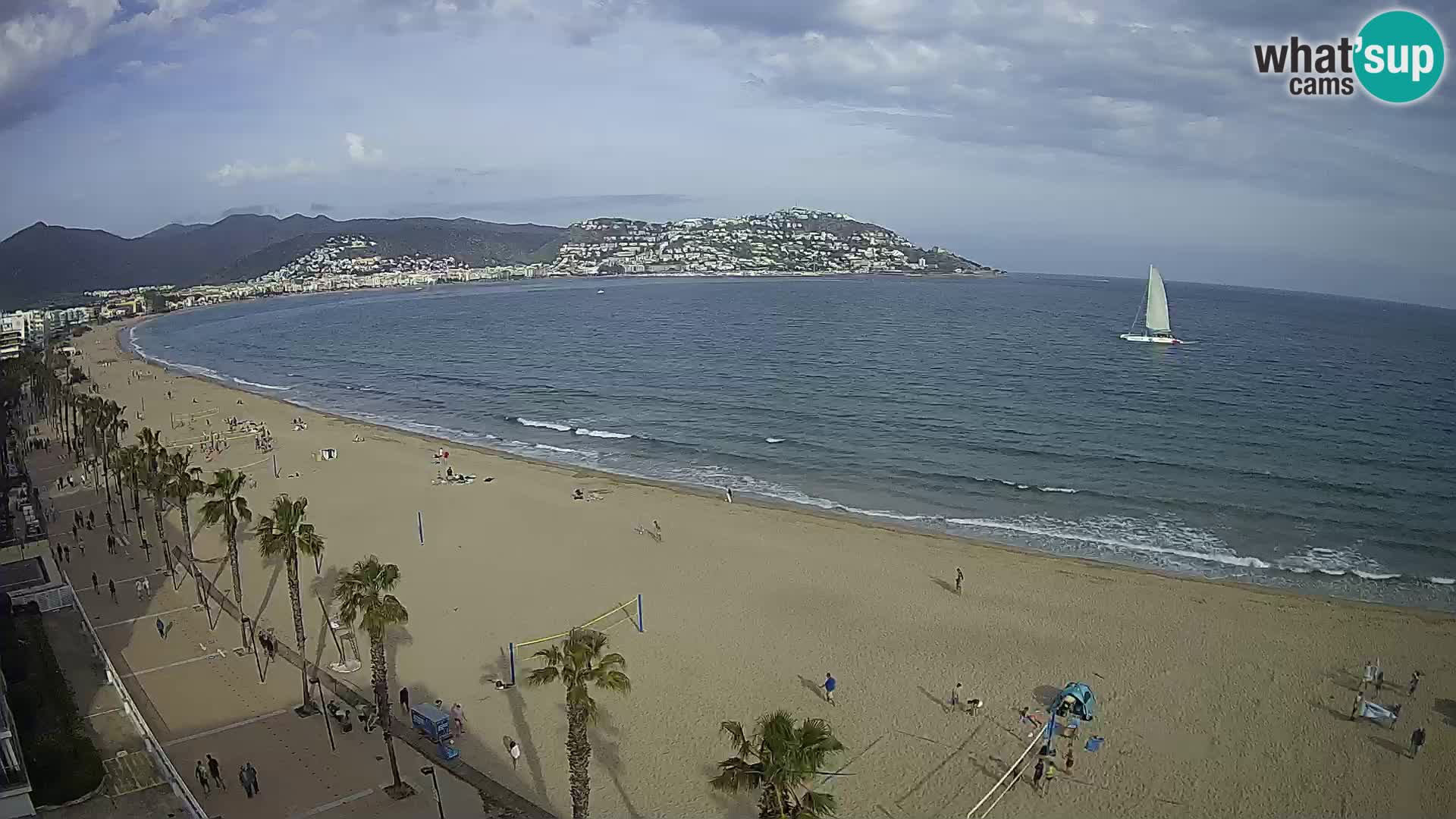 LIVEcam Roses plage Costa Brava – Hotel Montecarlo webcam Espagne