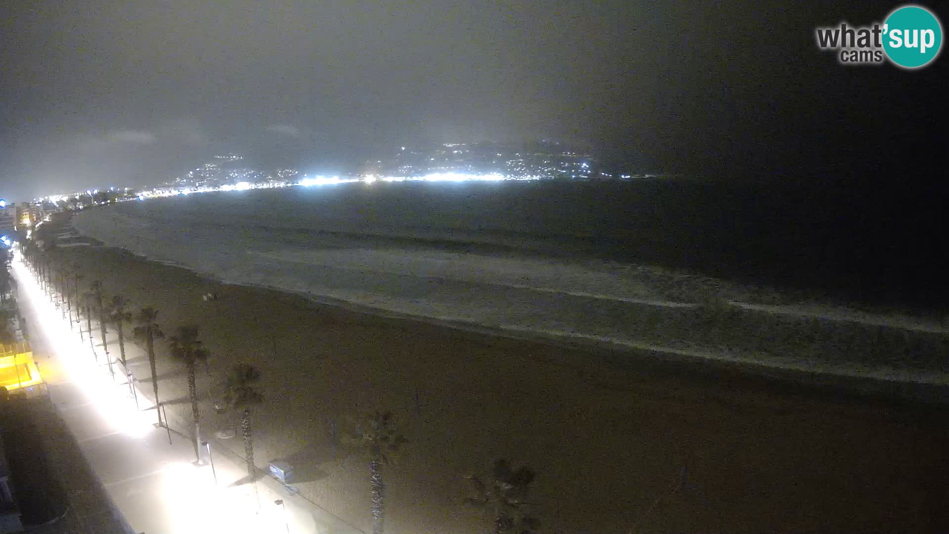 Live Roses Webcam Costa Brava beach view from MonteCarlo Hotel