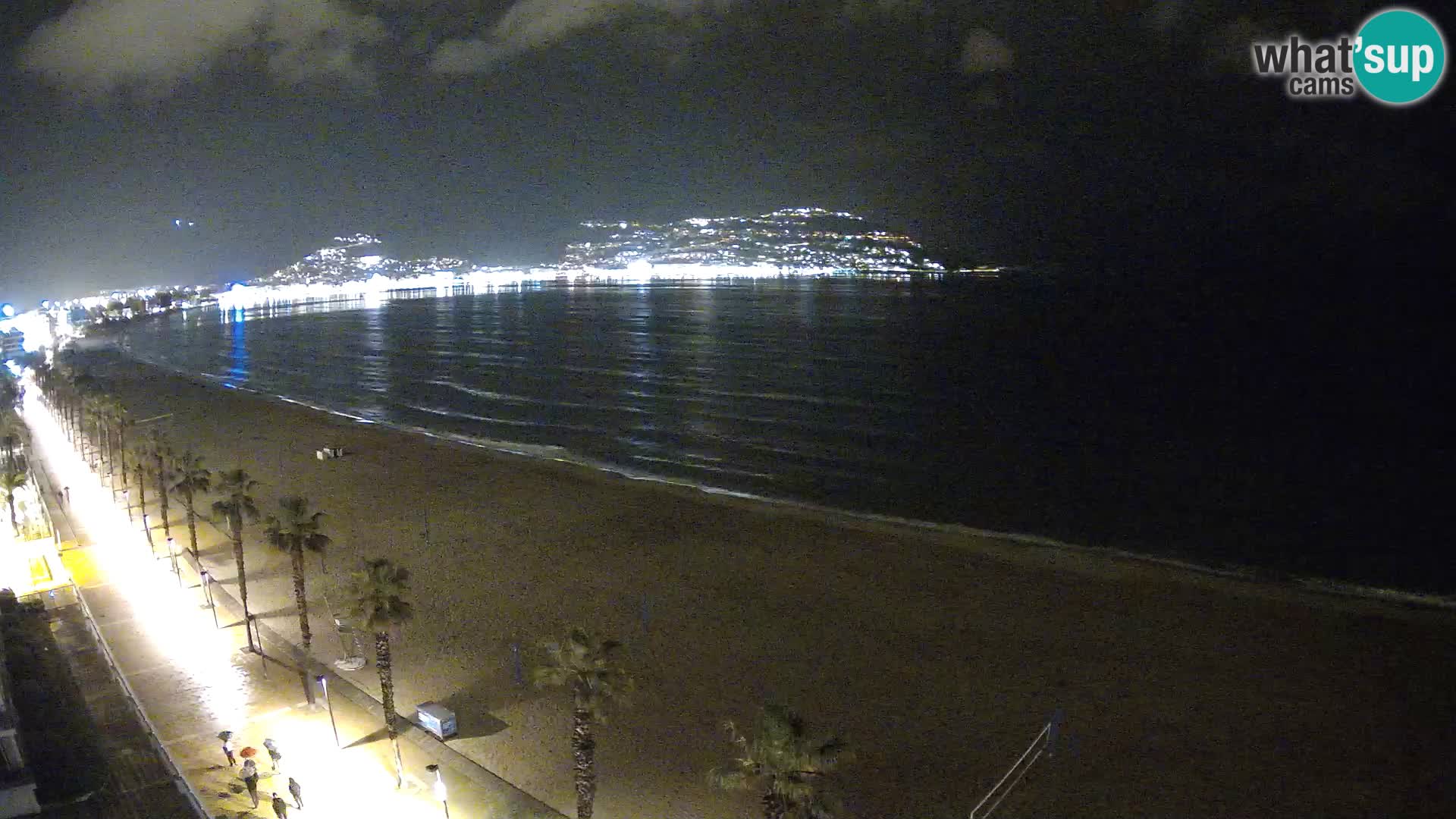 Live Roses Webcam Costa Brava beach view from MonteCarlo Hotel