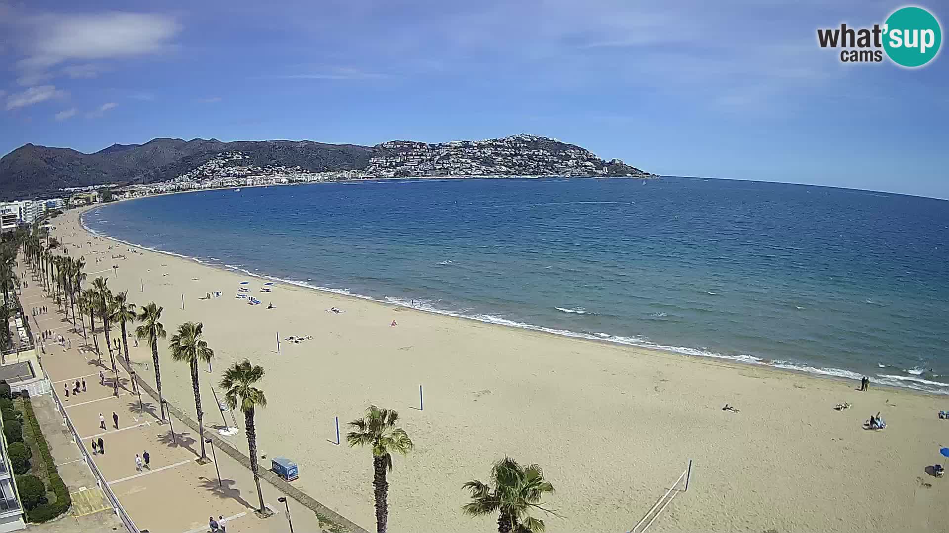 LIVEcam Roses plage Costa Brava – Hotel Montecarlo webcam Espagne