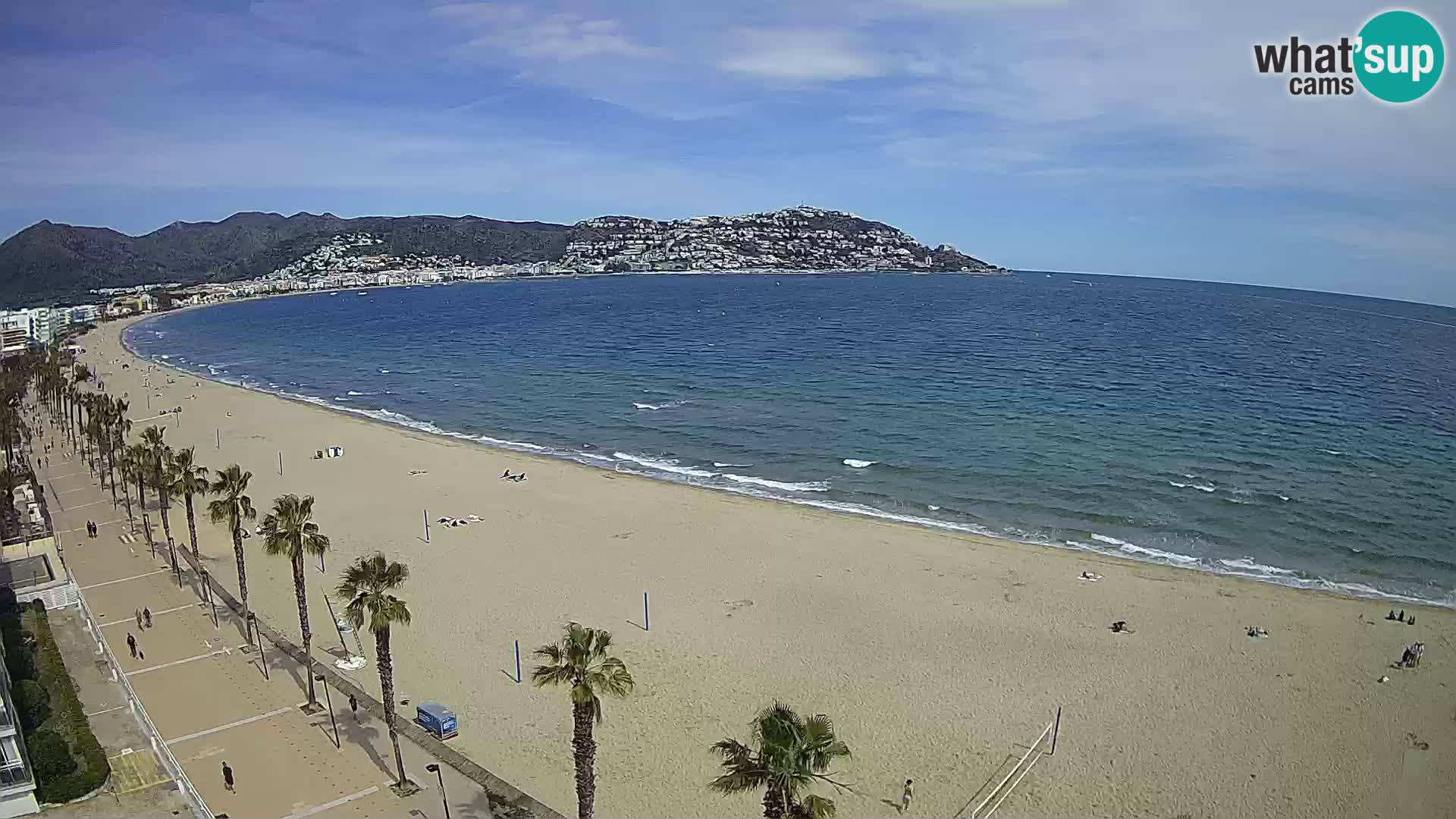 LIVEcam Roses plage Costa Brava – Hotel Montecarlo webcam Espagne