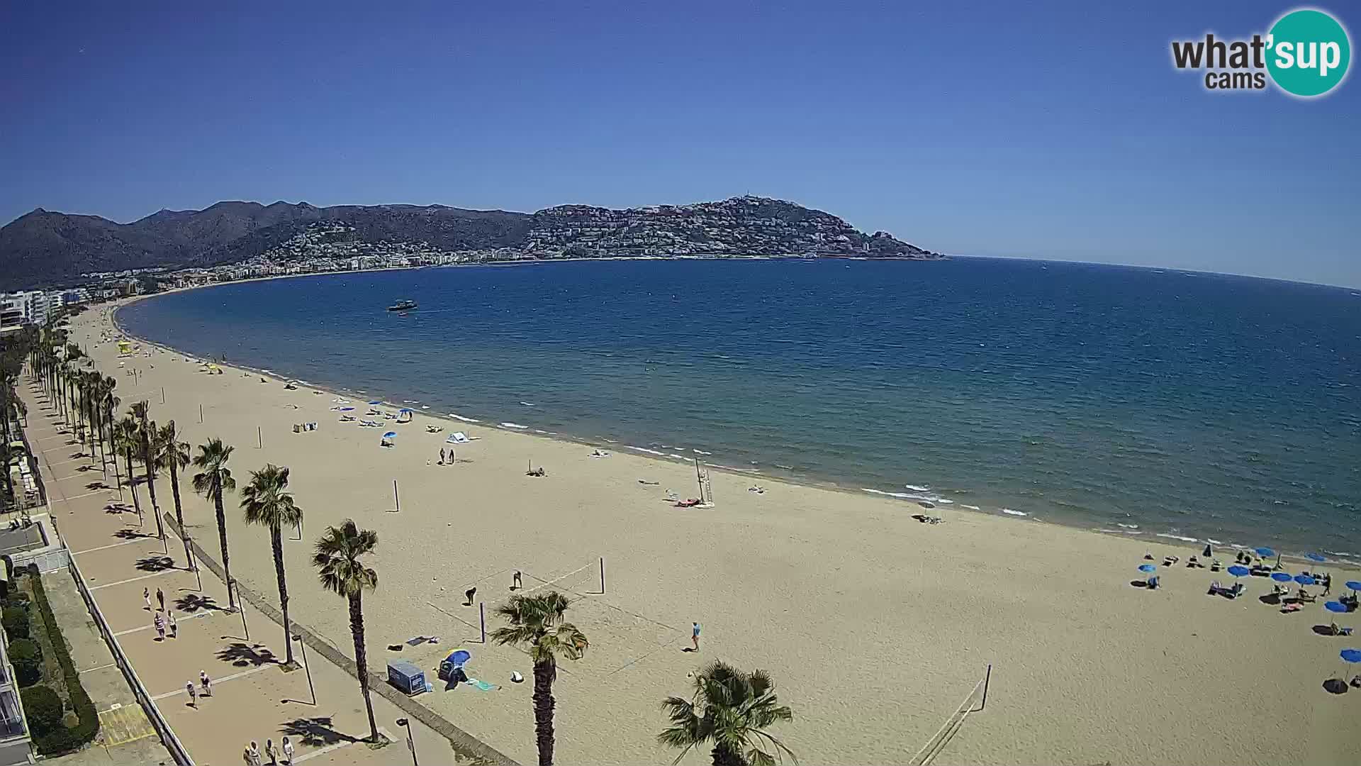 Webcam Costa Brava Roses Strand – Montecarlo Hotel livecam Spanien