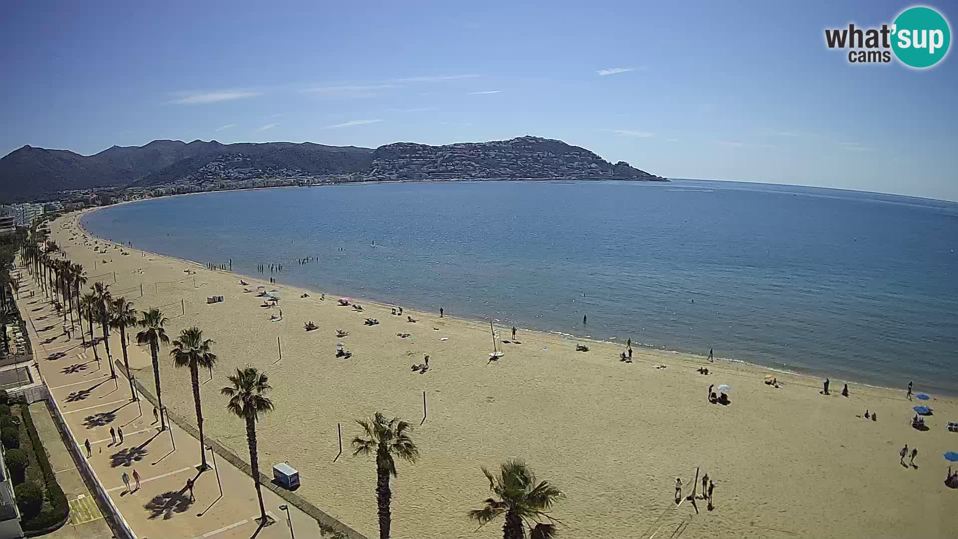 LIVEcam Roses plage Costa Brava – Hotel Montecarlo webcam Espagne
