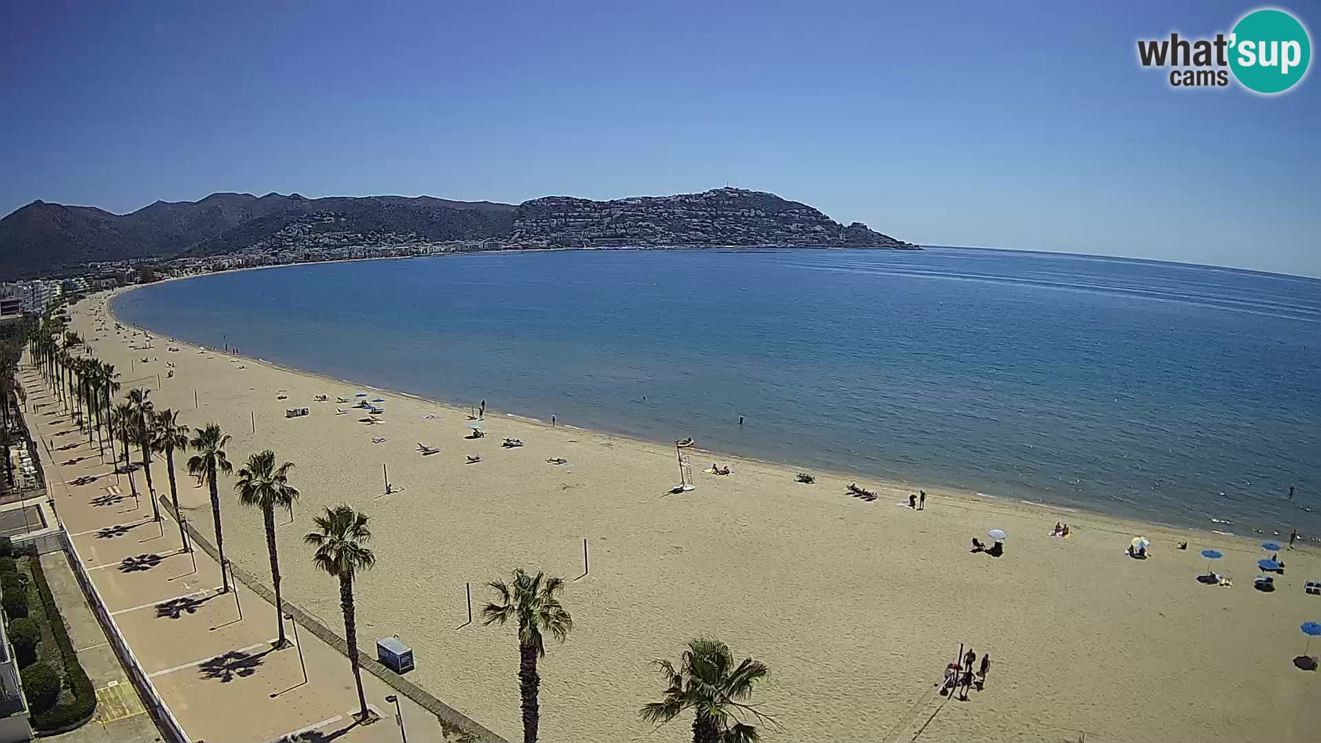 LIVEcam Roses plage Costa Brava – Hotel Montecarlo webcam Espagne