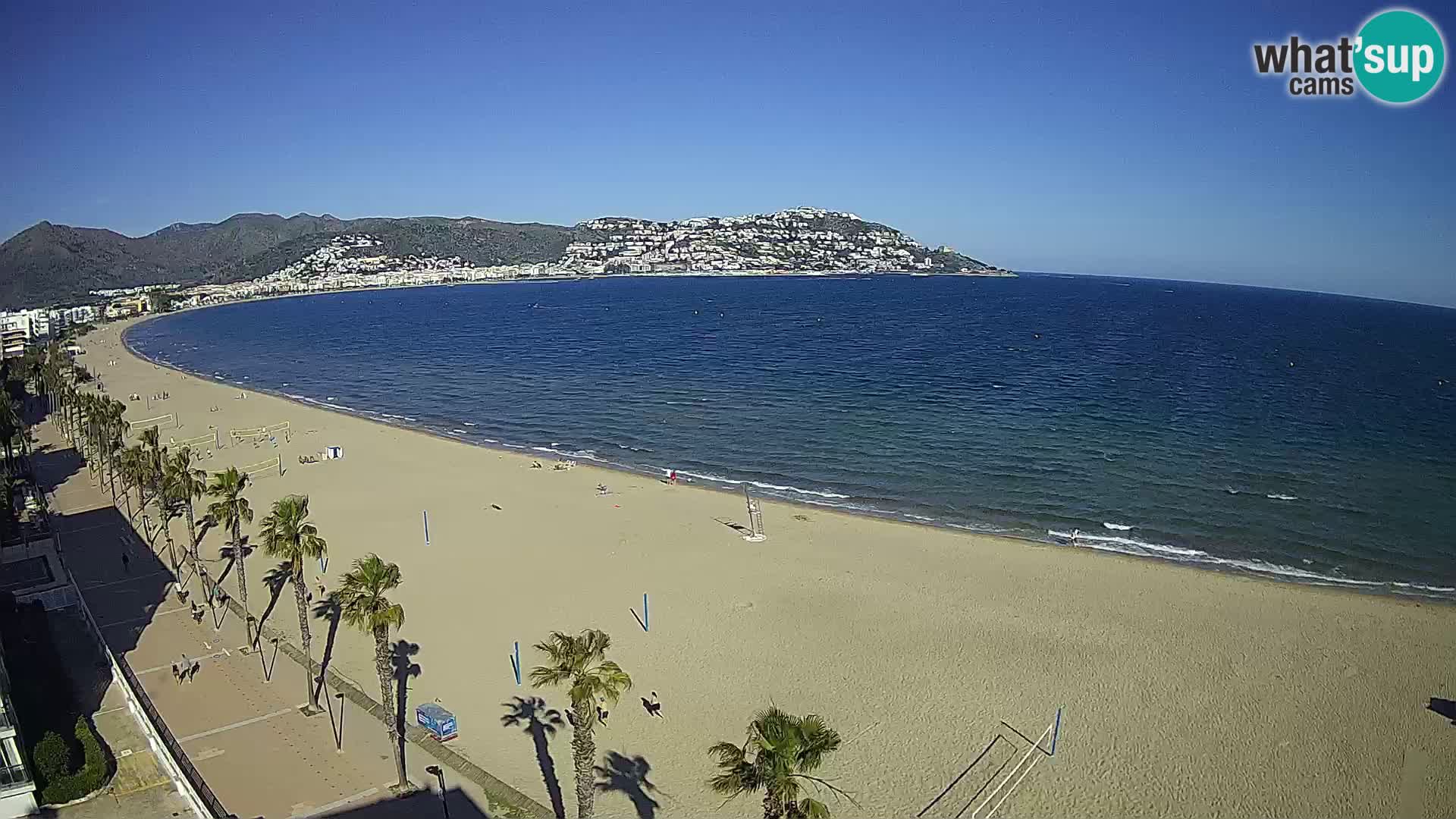 Webcam Costa Brava Roses Strand – Montecarlo Hotel livecam Spanien