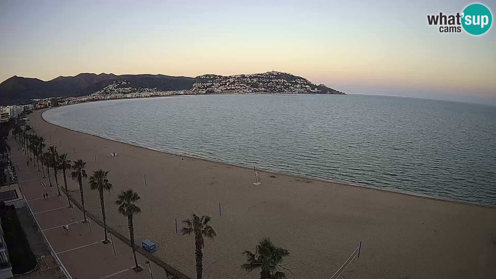 LIVEcam Roses plage Costa Brava – Hotel Montecarlo webcam Espagne