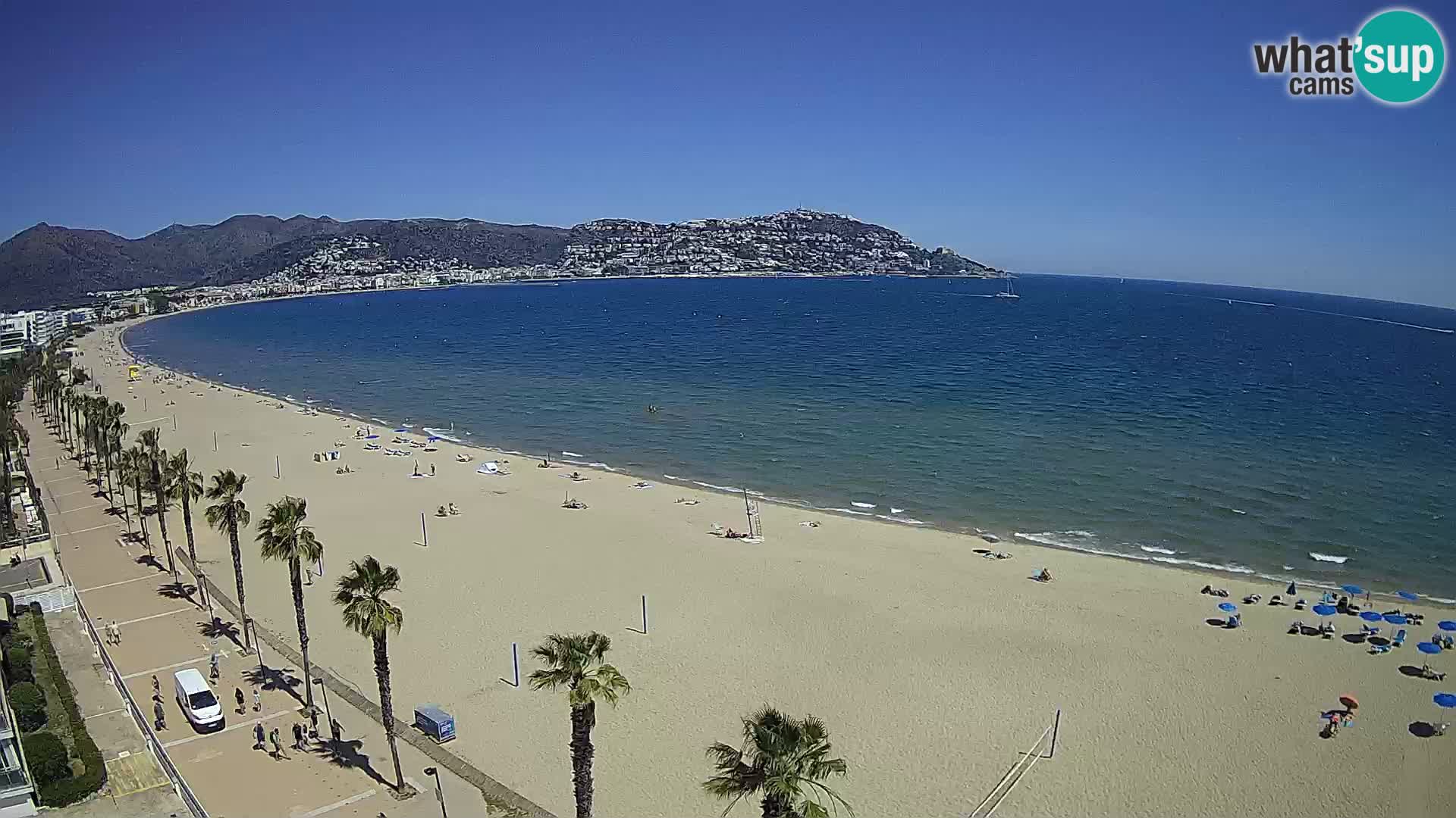 Webcam Costa Brava Roses Strand – Montecarlo Hotel livecam Spanien