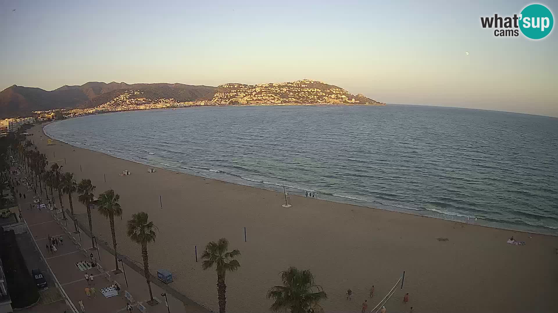 LIVEcam Roses plage Costa Brava – Hotel Montecarlo webcam Espagne