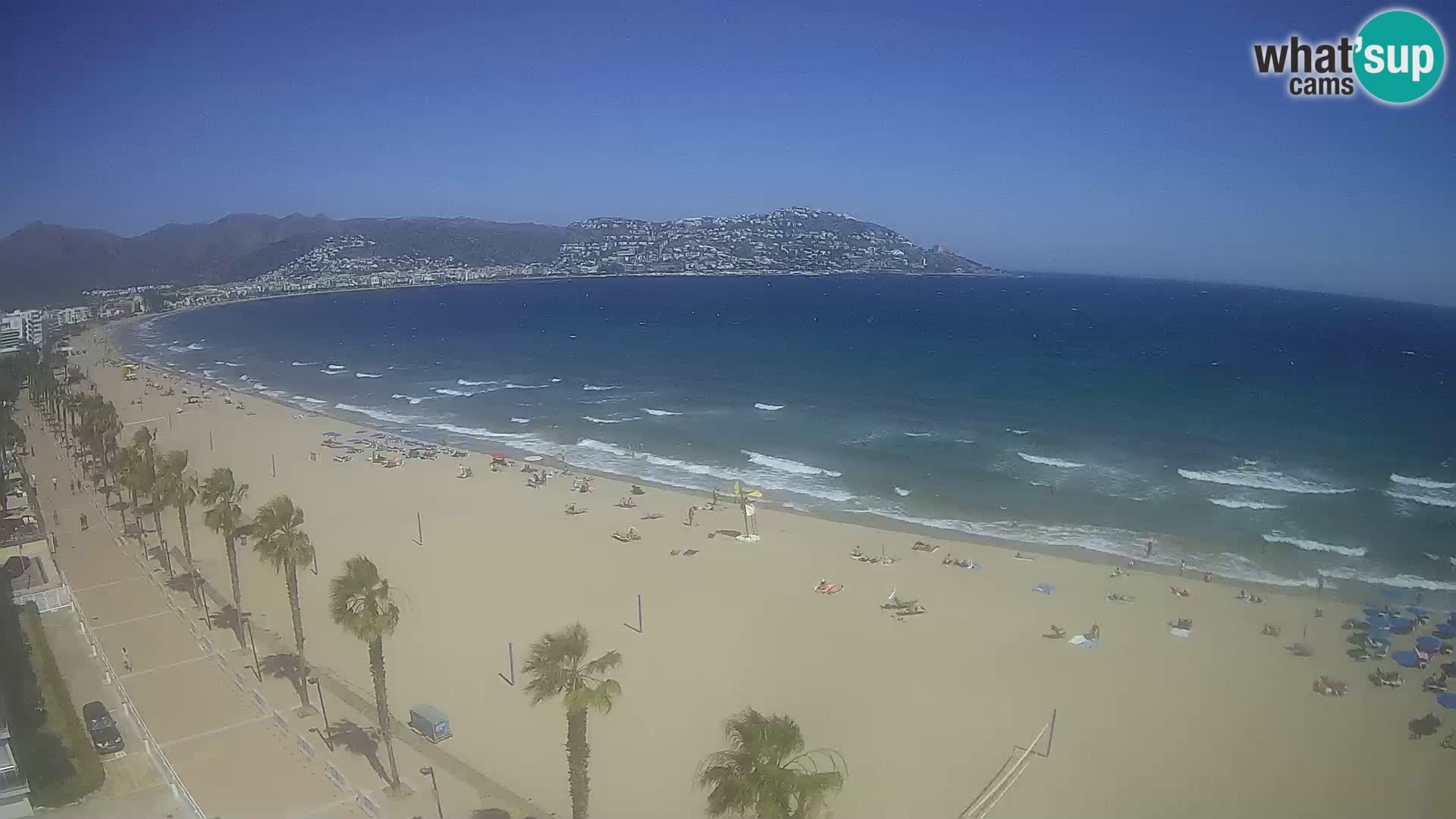 Webcam Costa Brava Roses Strand – Montecarlo Hotel livecam Spanien