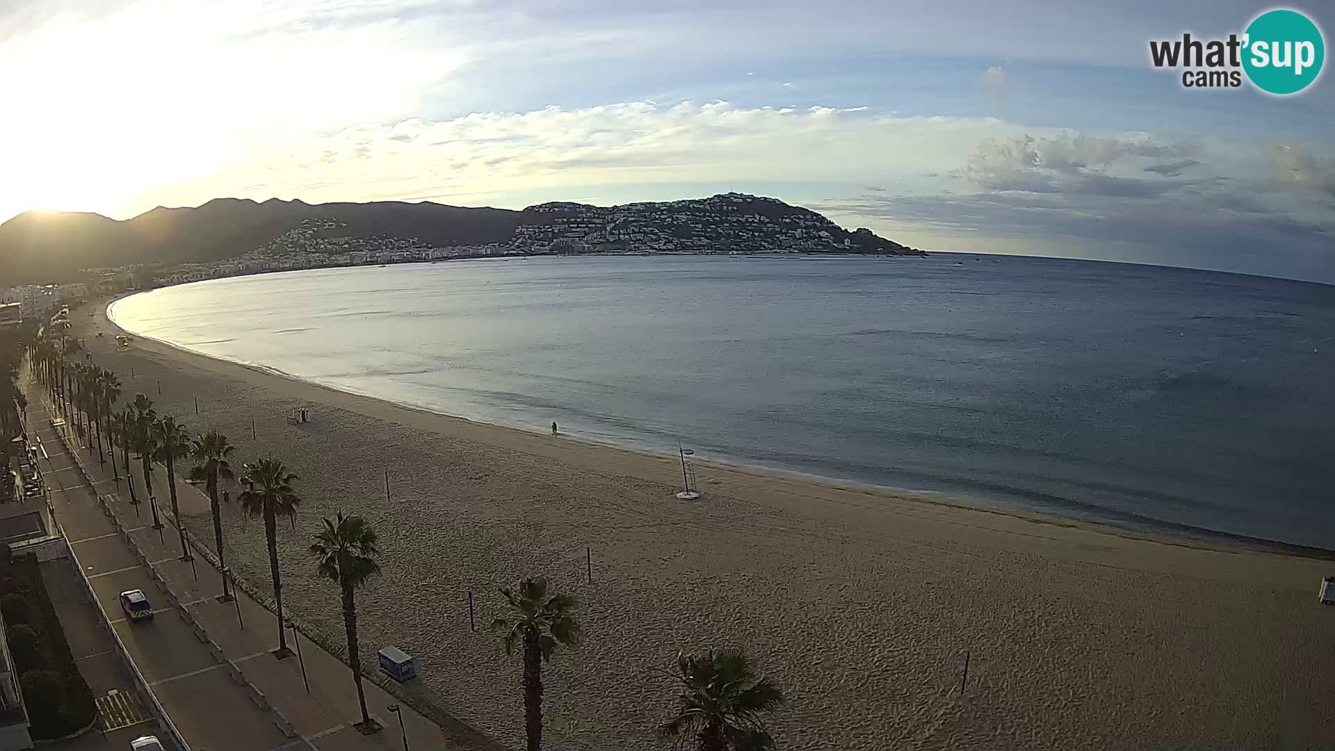 LIVEcam Roses plage Costa Brava – Hotel Montecarlo webcam Espagne