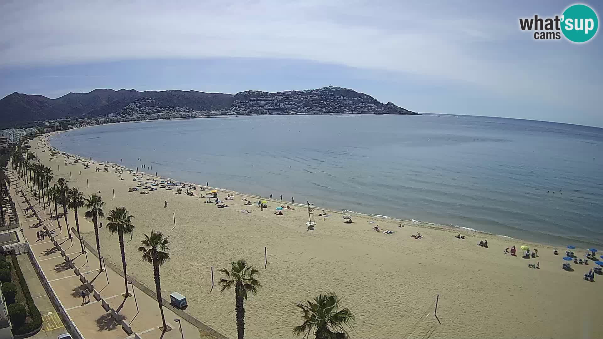 LIVEcam Roses plage Costa Brava – Hotel Montecarlo webcam Espagne