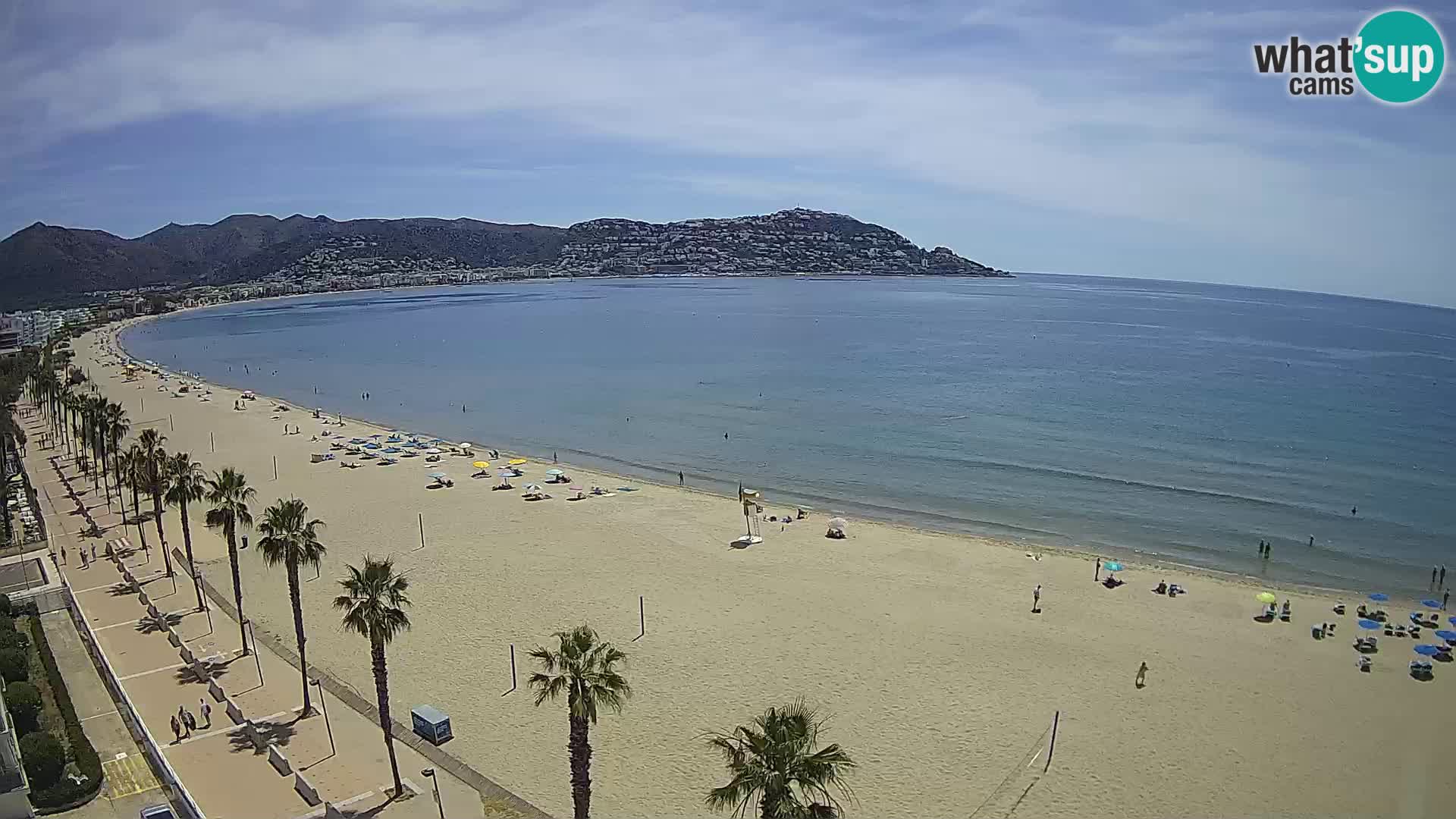 LIVEcam Roses plage Costa Brava – Hotel Montecarlo webcam Espagne