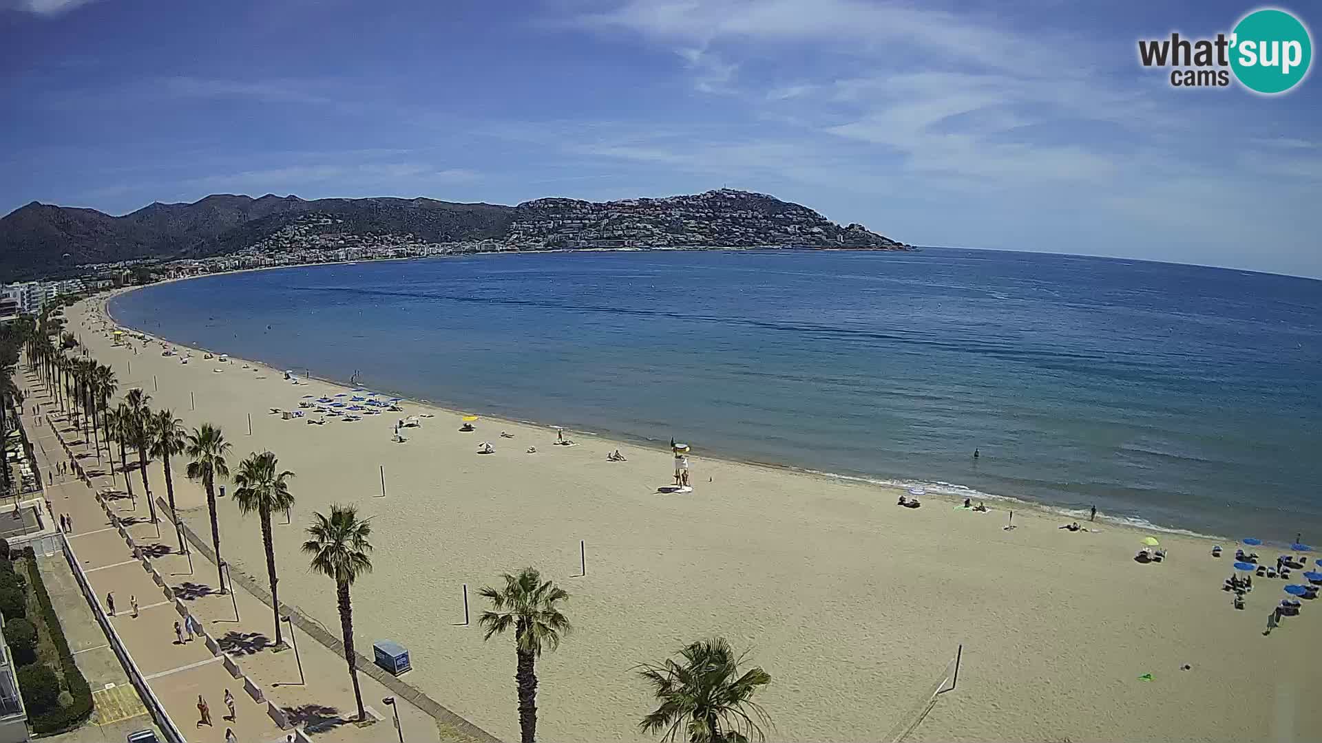 LIVEcam Roses plage Costa Brava – Hotel Montecarlo webcam Espagne