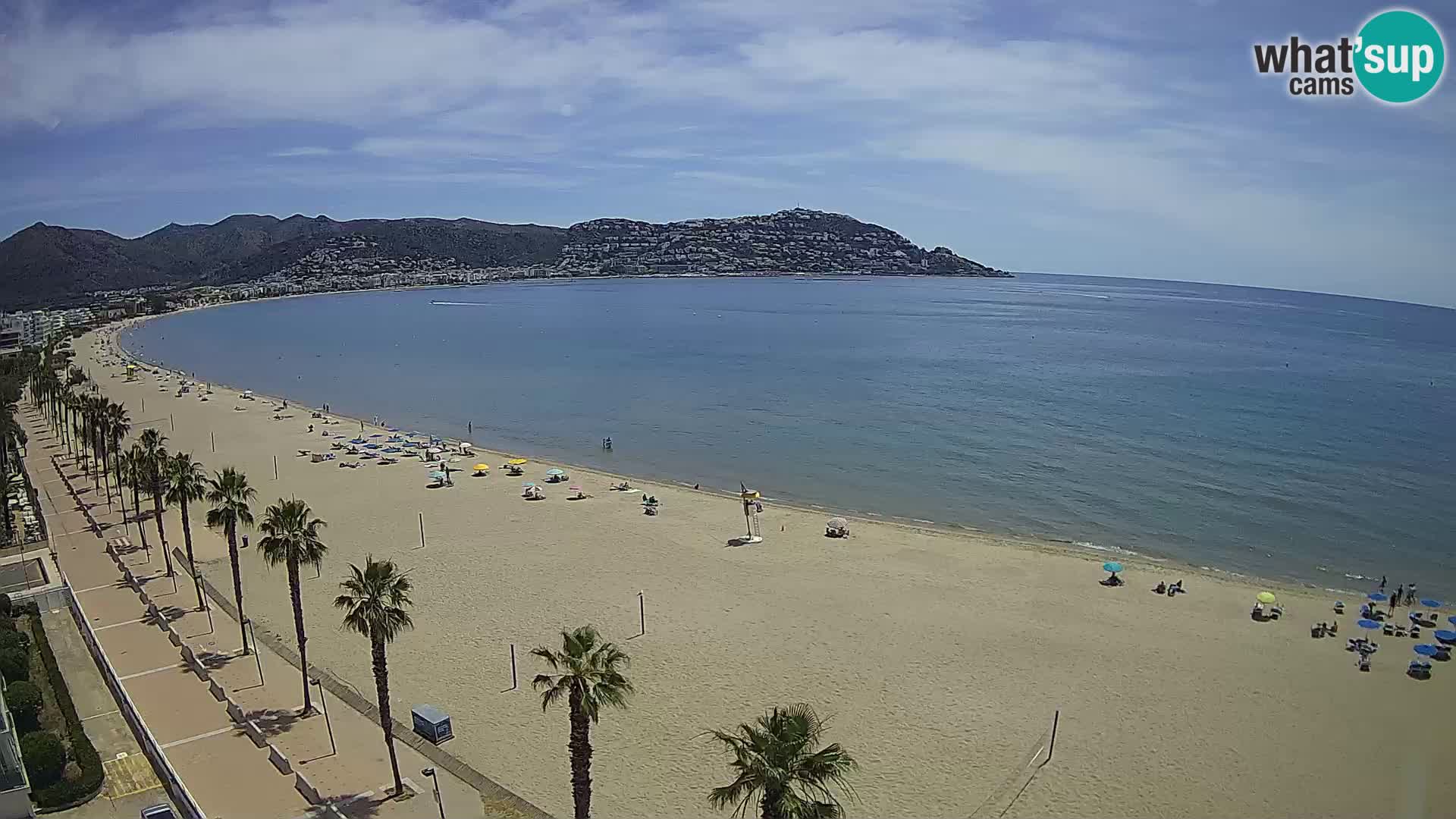 LIVEcam Roses plage Costa Brava – Hotel Montecarlo webcam Espagne