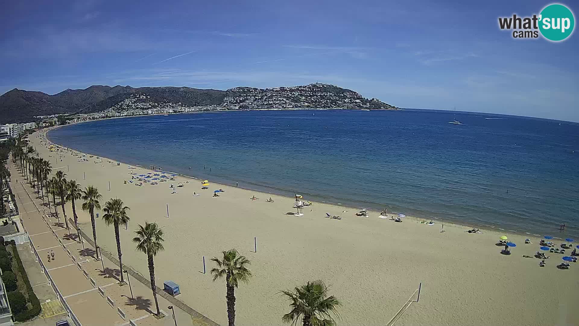 Webcam Costa Brava Roses Strand – Montecarlo Hotel livecam Spanien