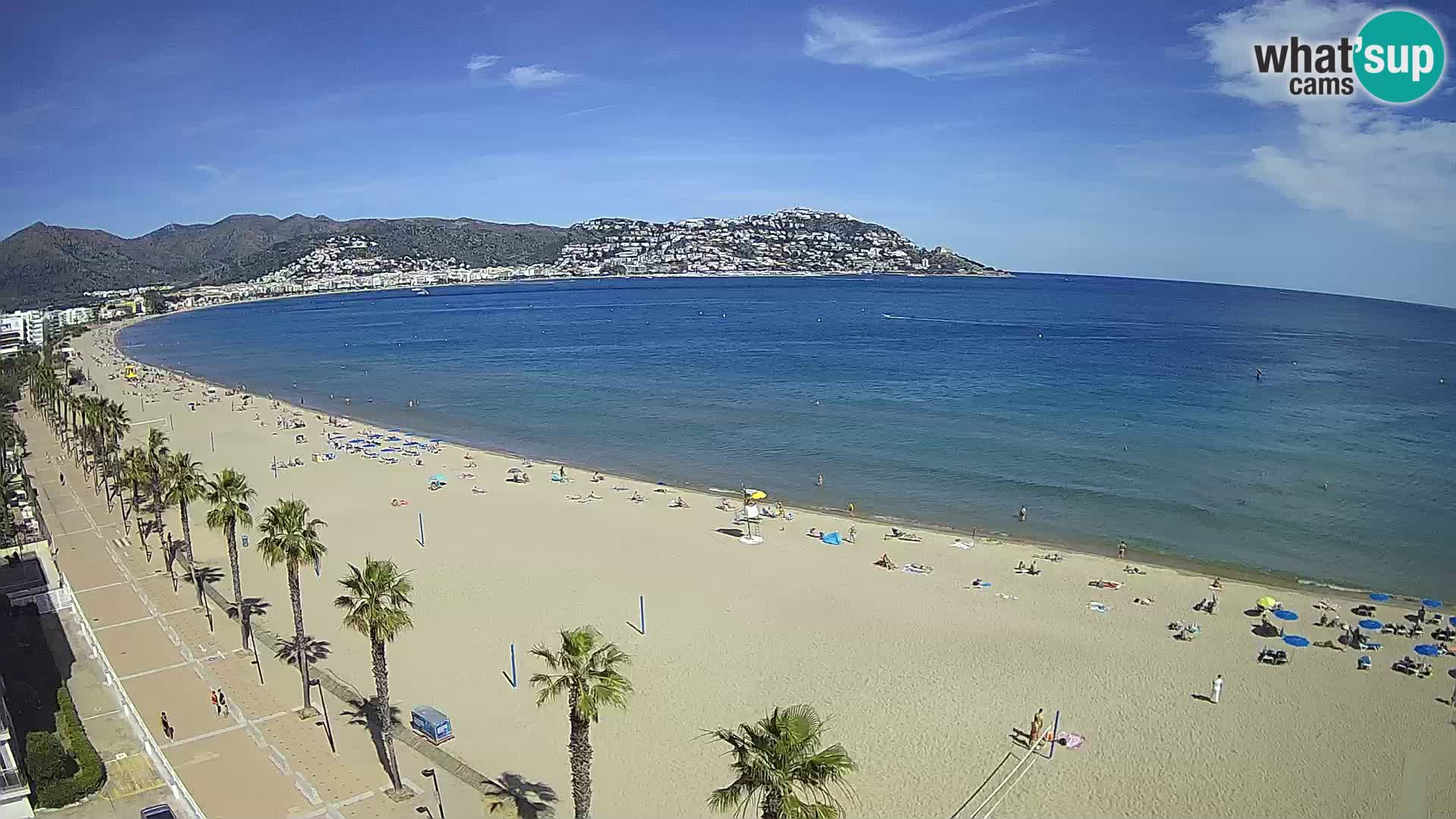 LIVEcam Roses plage Costa Brava – Hotel Montecarlo webcam Espagne