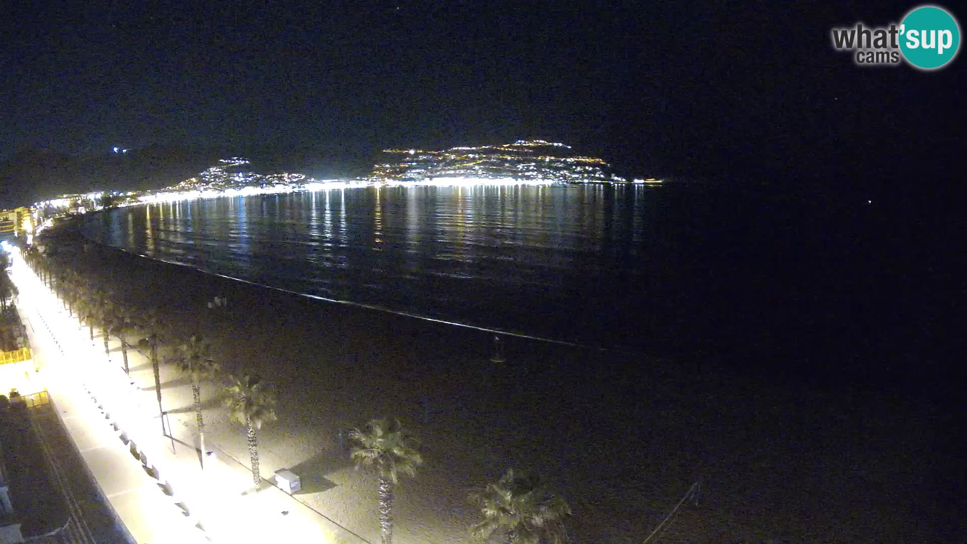 Live Roses Webcam Costa Brava beach view from MonteCarlo Hotel