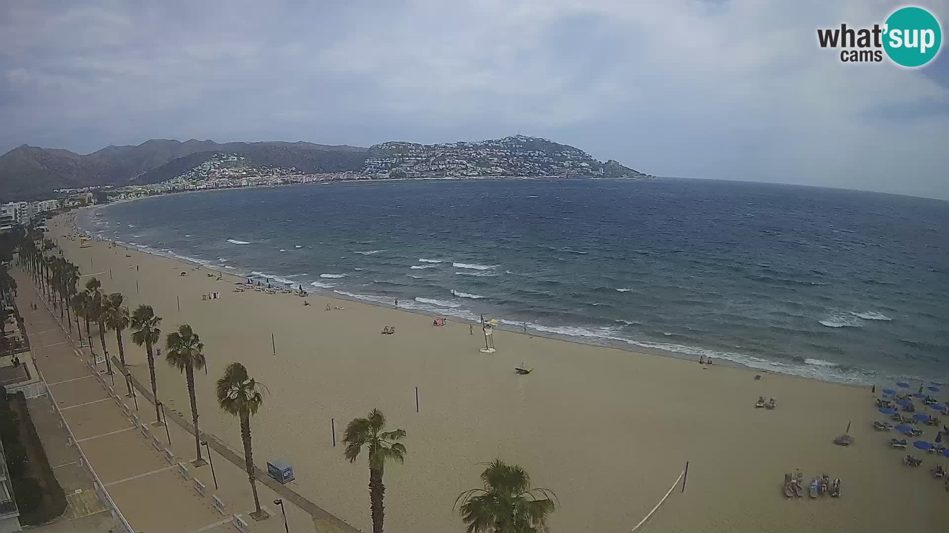 LIVEcam Roses plage Costa Brava – Hotel Montecarlo webcam Espagne