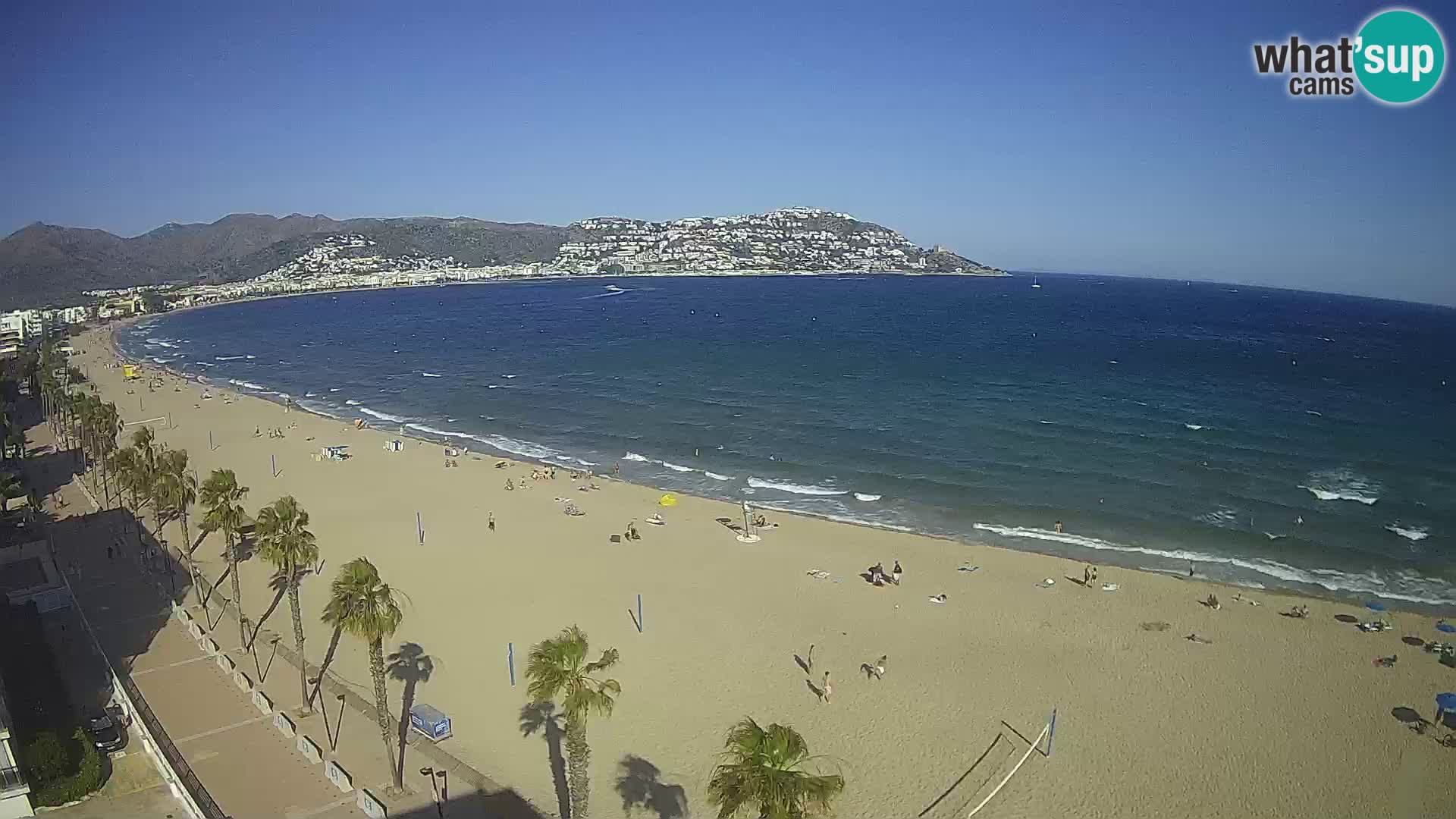 Webcam Costa Brava Roses Strand – Montecarlo Hotel livecam Spanien