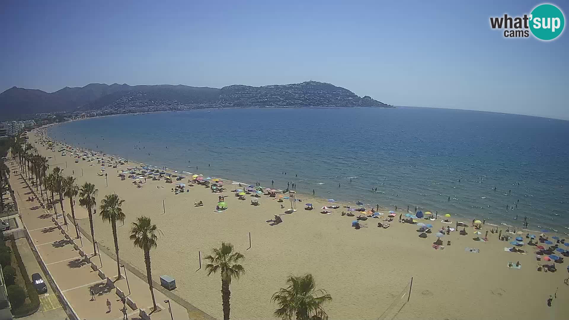 LIVEcam Roses plage Costa Brava – Hotel Montecarlo webcam Espagne