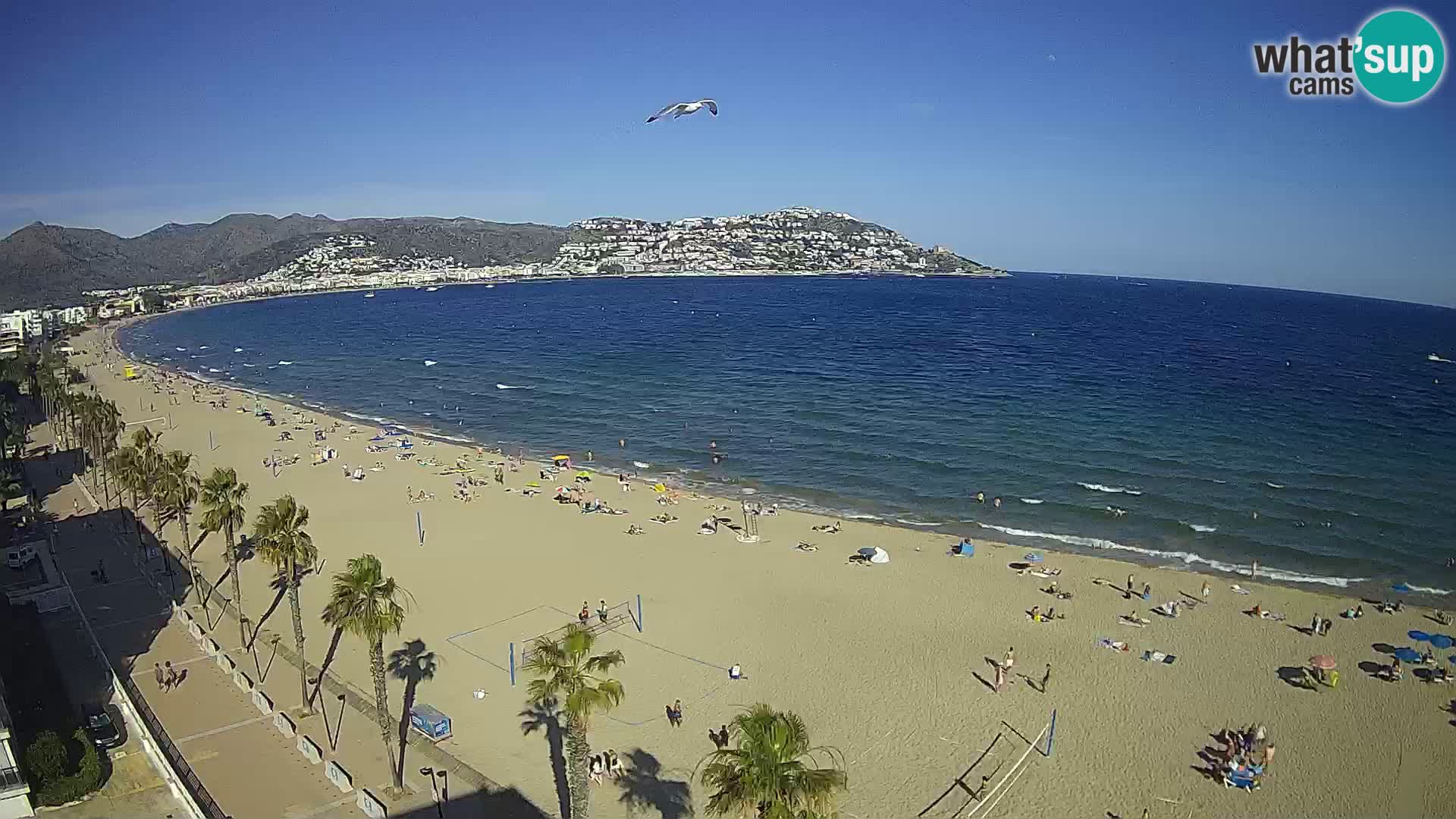 Webcam Costa Brava Roses Strand – Montecarlo Hotel livecam Spanien