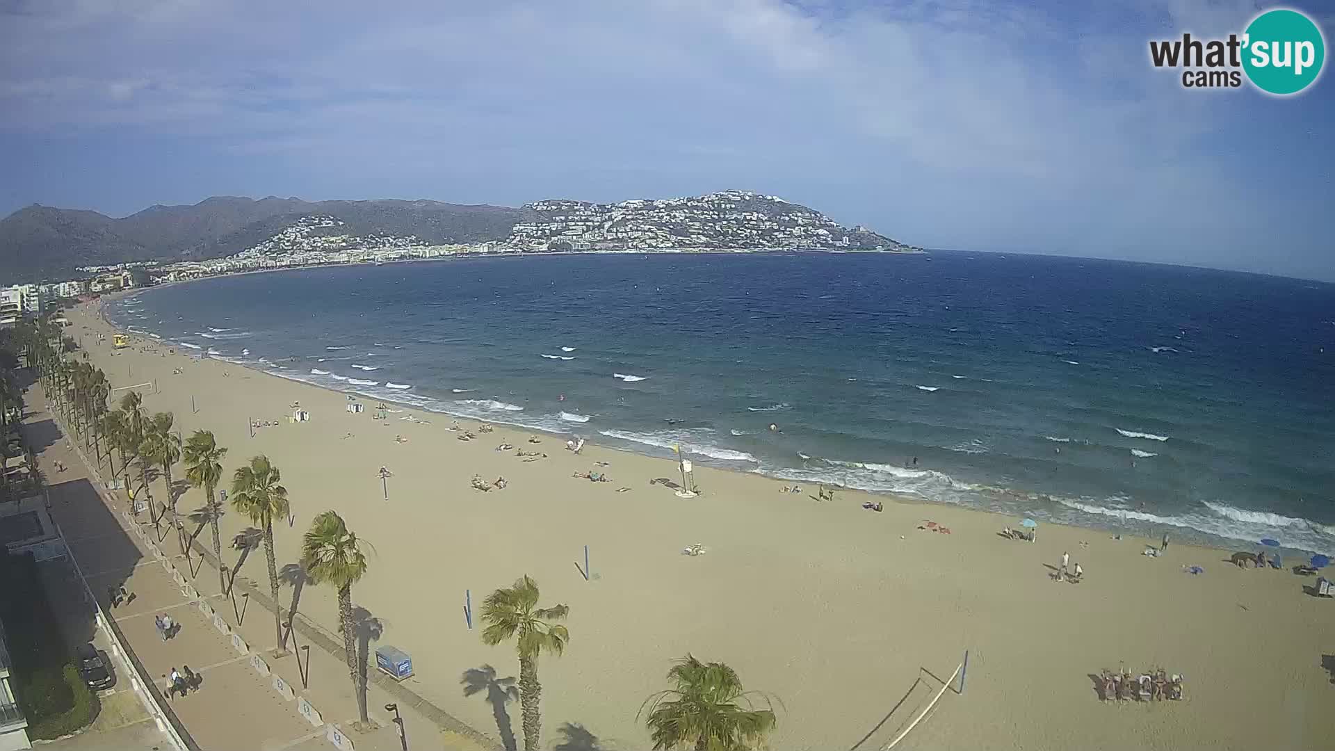 LIVEcam Roses plage Costa Brava – Hotel Montecarlo webcam Espagne